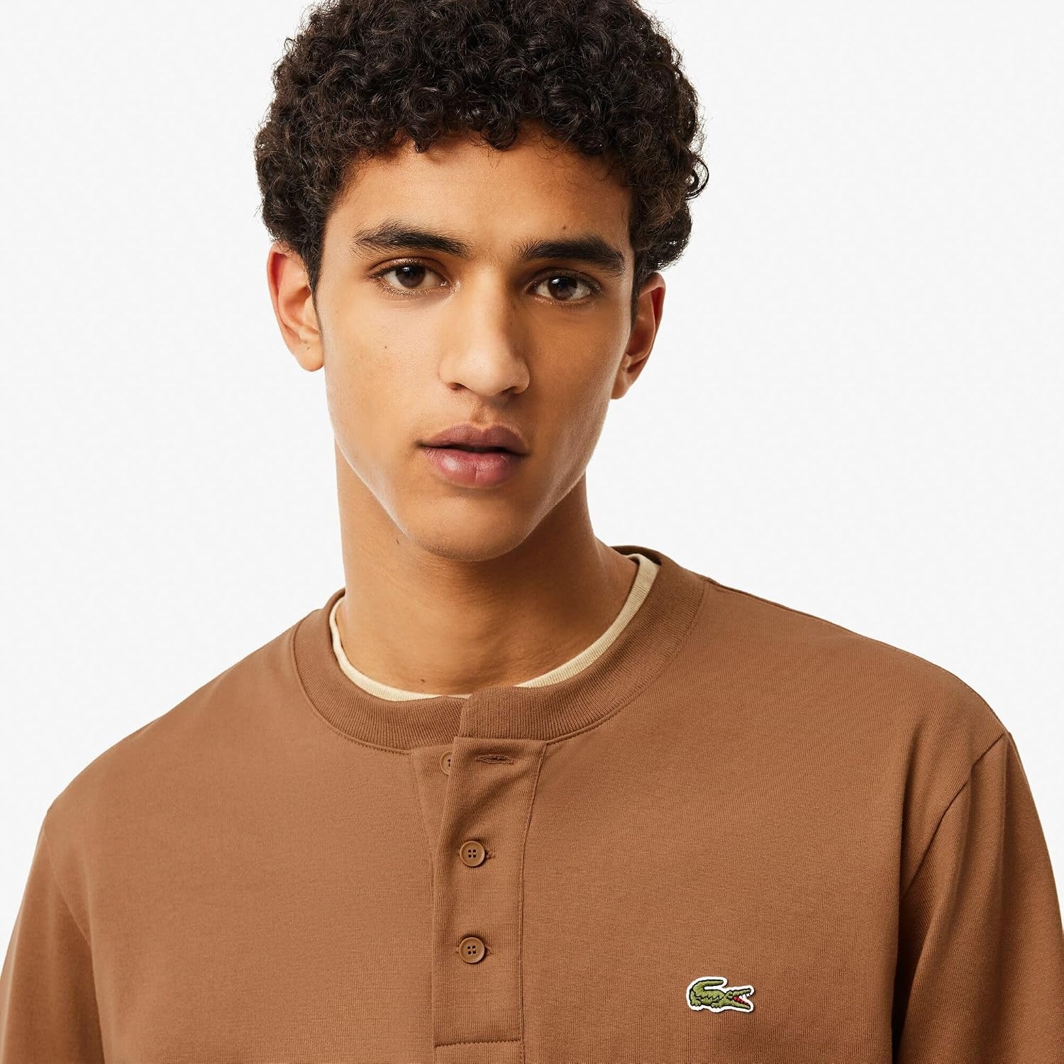 image:imageLacoste Mens Long Sleeved Heavy Cotton TShirtCookie