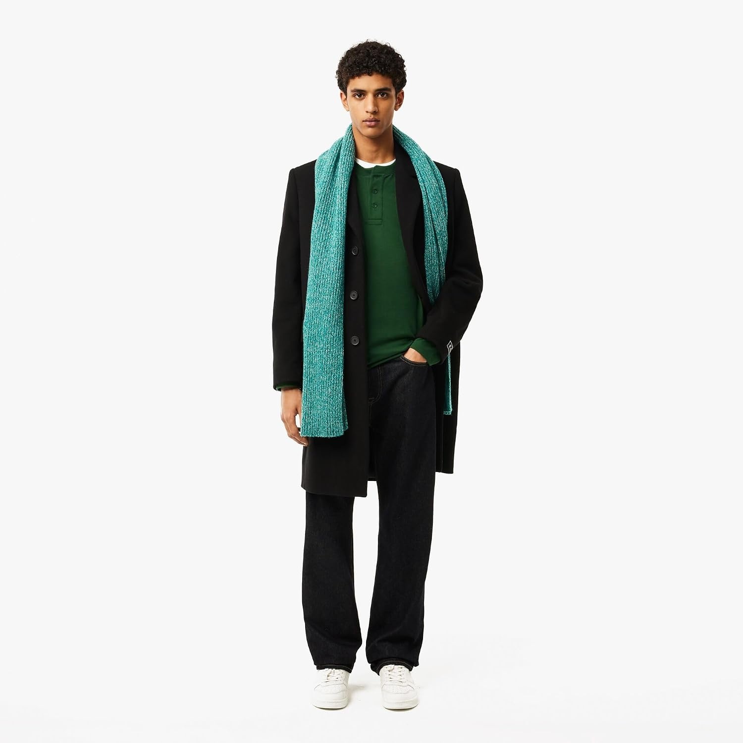 image:imageLacoste Mens Long Sleeved Heavy Cotton TShirtGreen