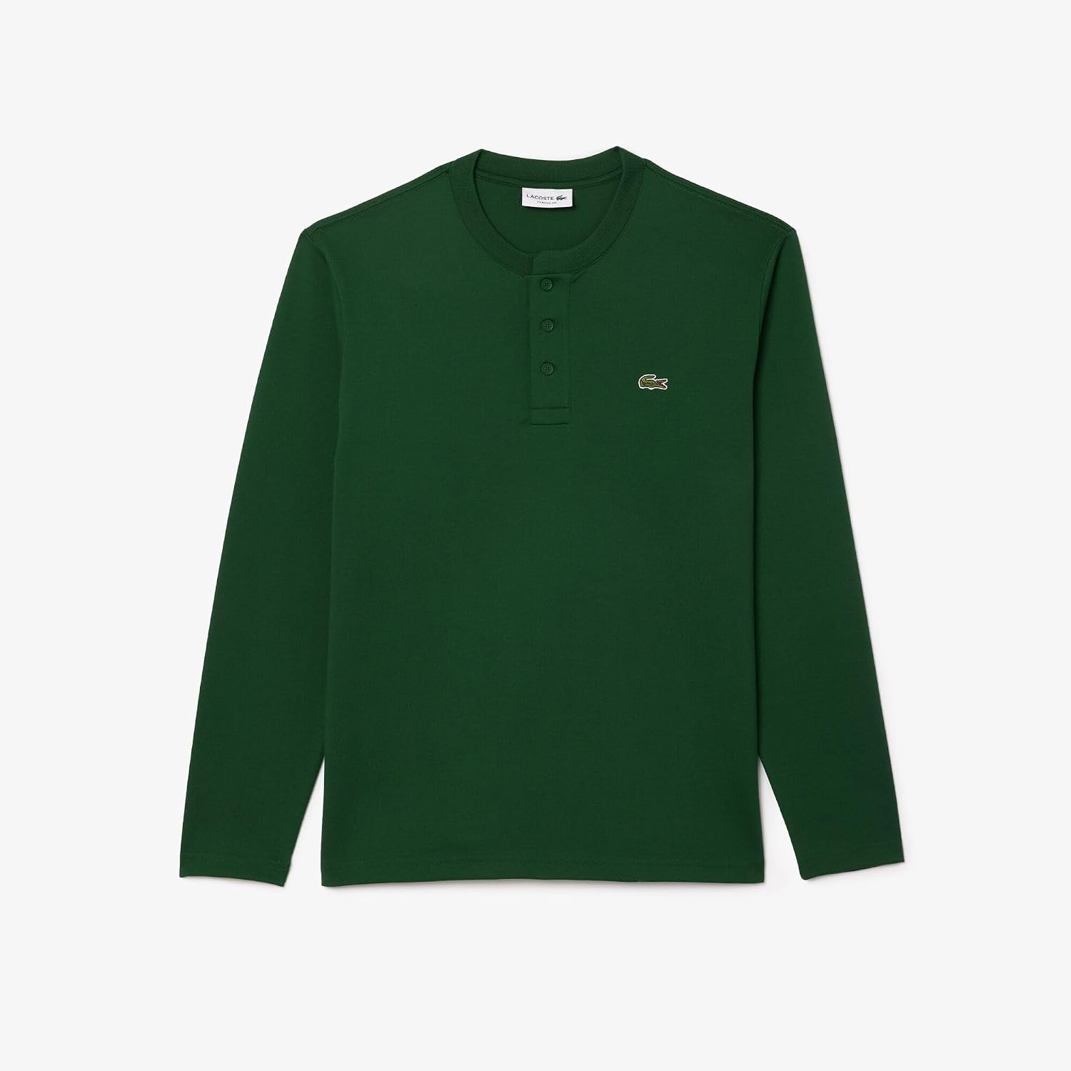 image:imageLacoste Mens Long Sleeved Heavy Cotton TShirtGreen