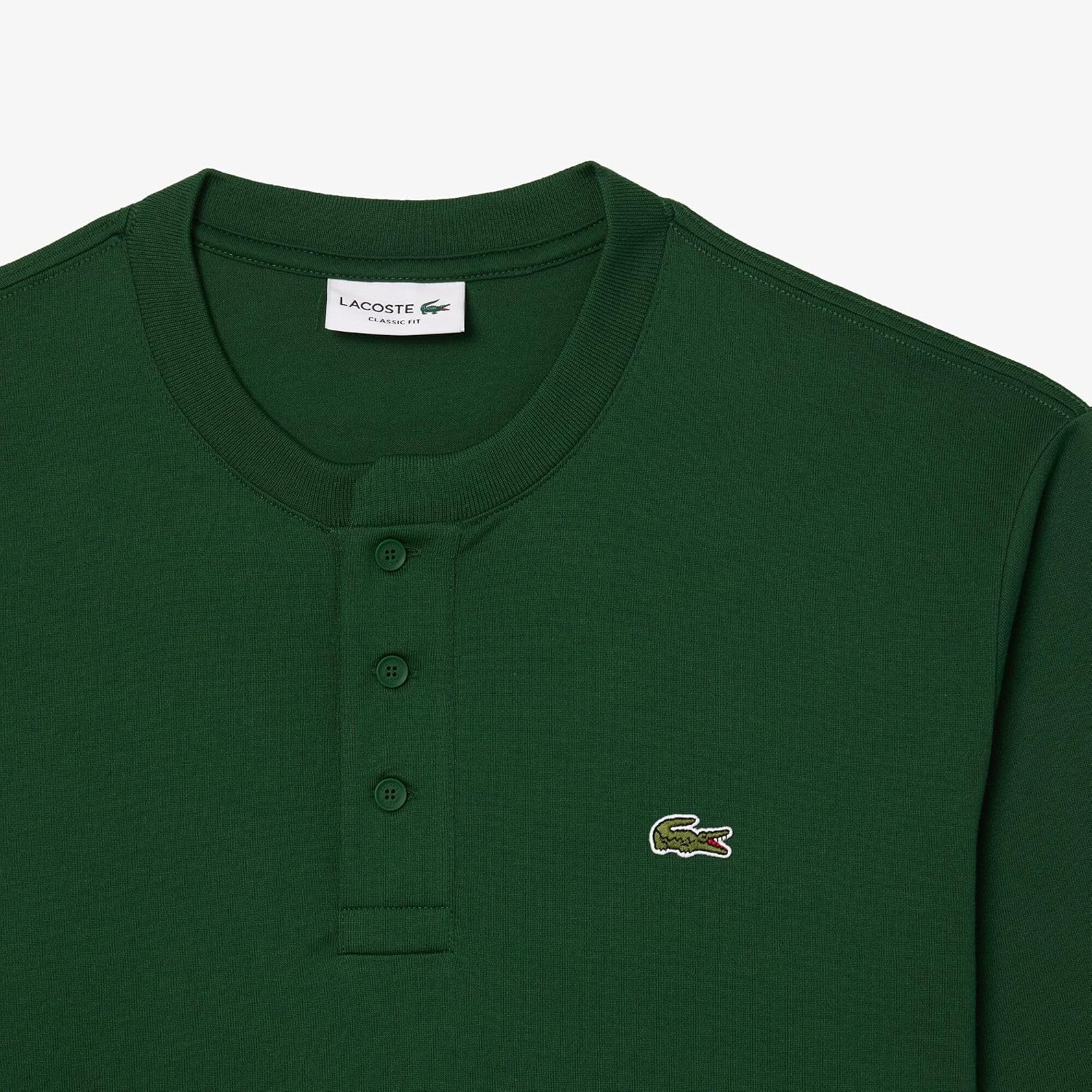 image:imageLacoste Mens Long Sleeved Heavy Cotton TShirtGreen