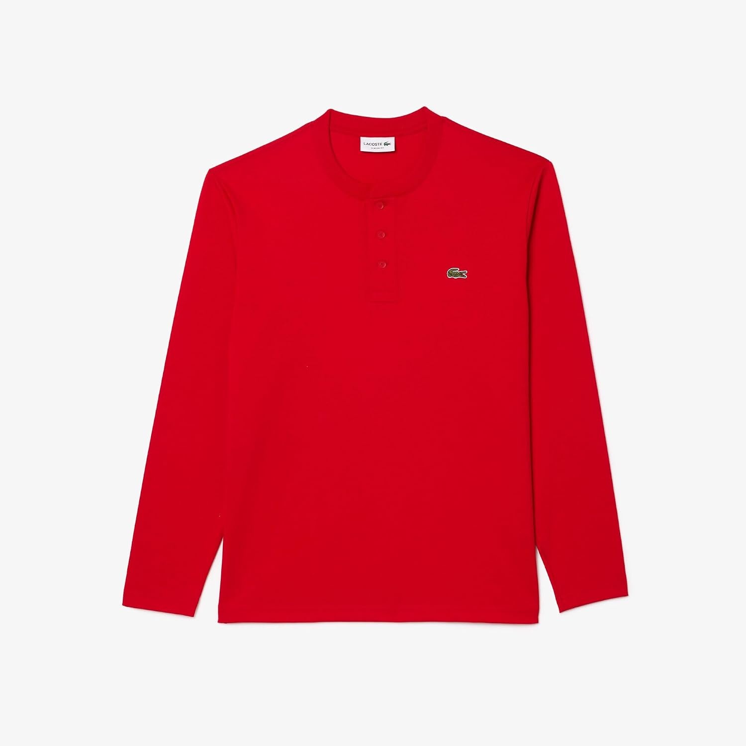 image:imageLacoste Mens Long Sleeved Heavy Cotton TShirtRed