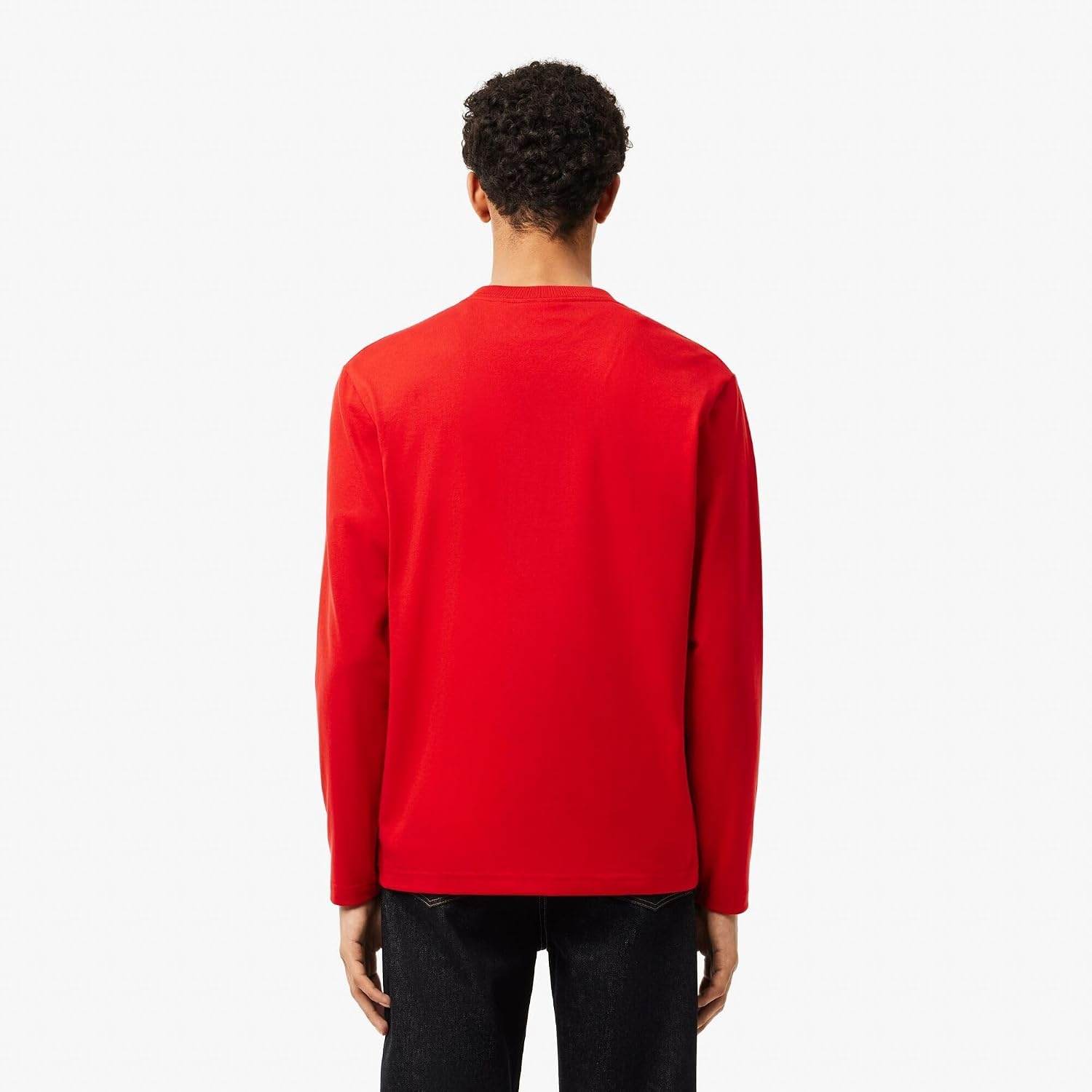 image:imageLacoste Mens Long Sleeved Heavy Cotton TShirtRed