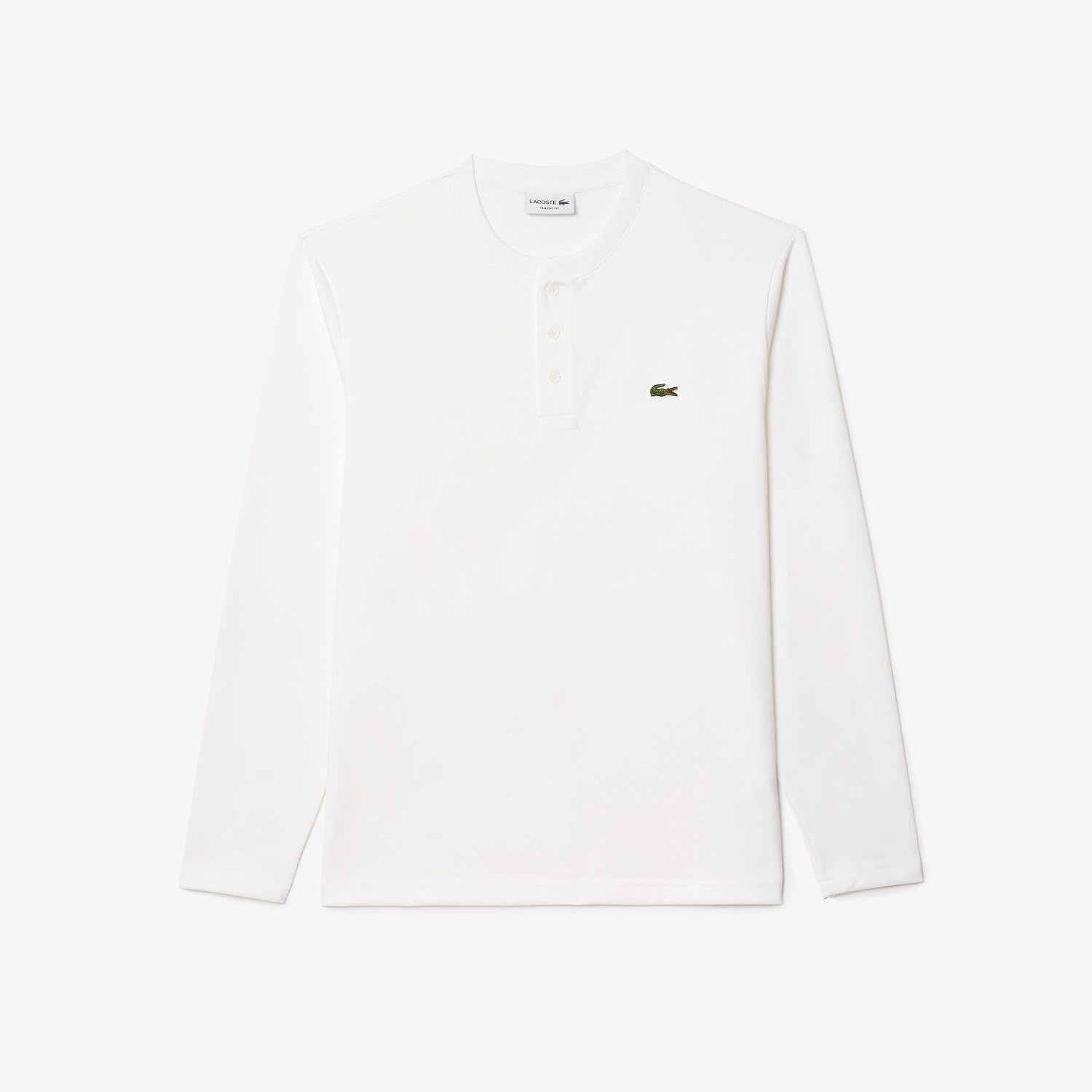 image:imageLacoste Mens Long Sleeved Heavy Cotton TShirtWhite