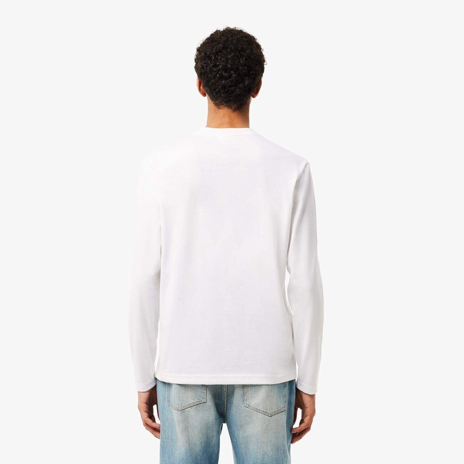image:imageLacoste Mens Long Sleeved Heavy Cotton TShirtWhite