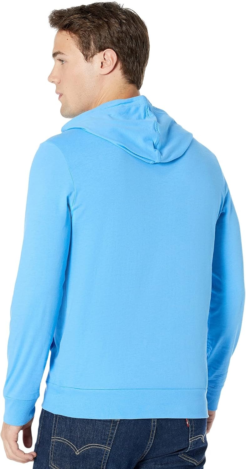 image:imageLacoste Mens Long Sleeved Hooded TShirtArgentine Blue
