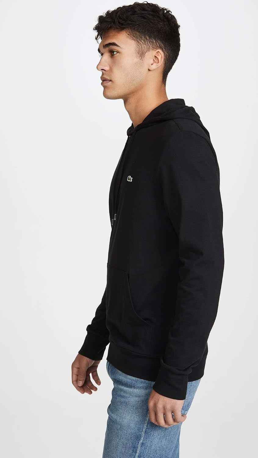 image:imageLacoste Mens Long Sleeved Hooded TShirtBlack