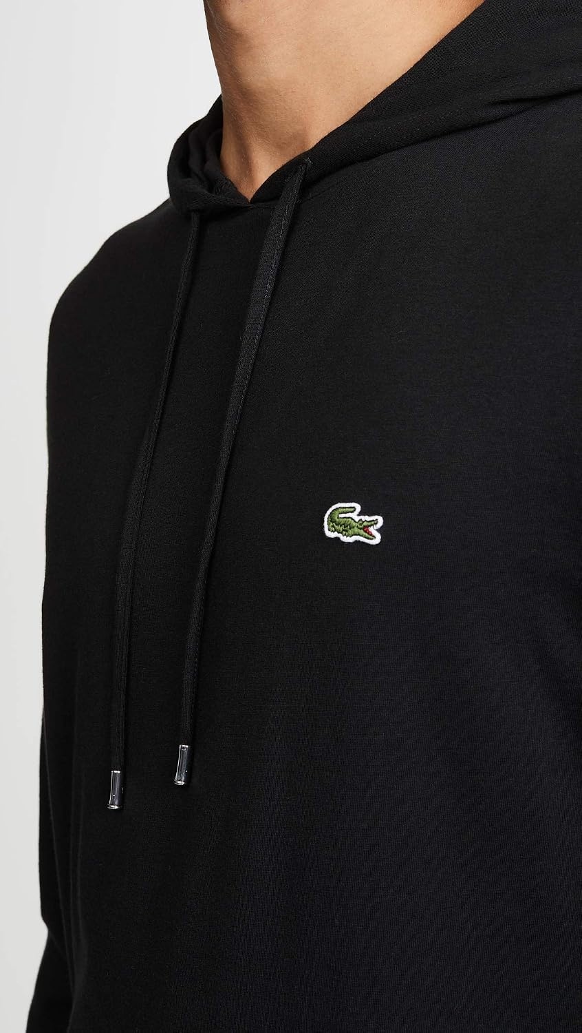 image:imageLacoste Mens Long Sleeved Hooded TShirtBlack
