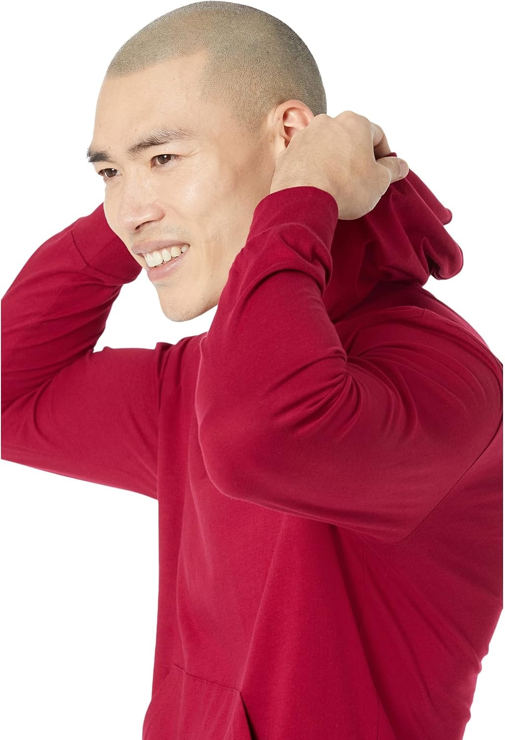image:imageLacoste Mens Long Sleeved Hooded TShirtBordeaux