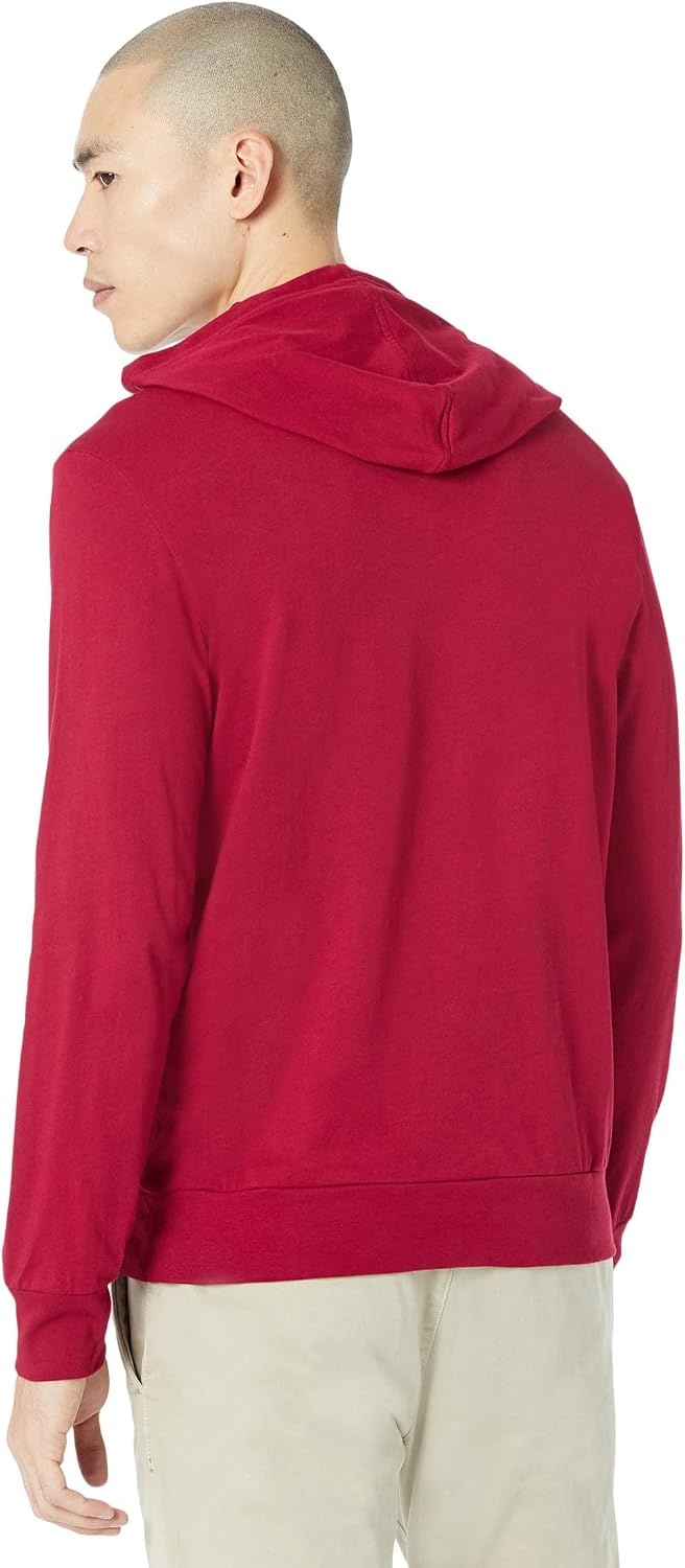 image:imageLacoste Mens Long Sleeved Hooded TShirtBordeaux