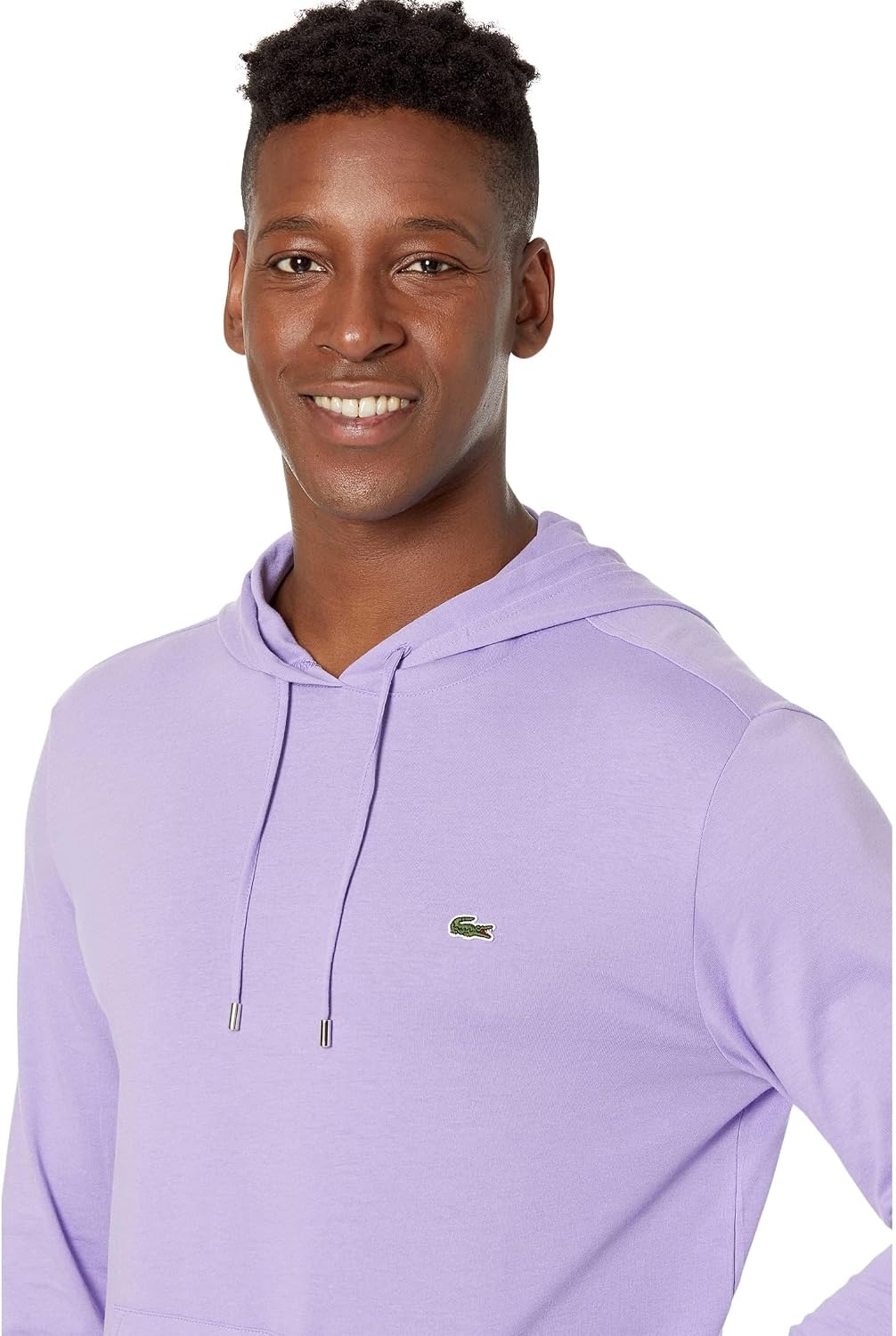 image:imageLacoste Mens Long Sleeved Hooded TShirtNeva Purple