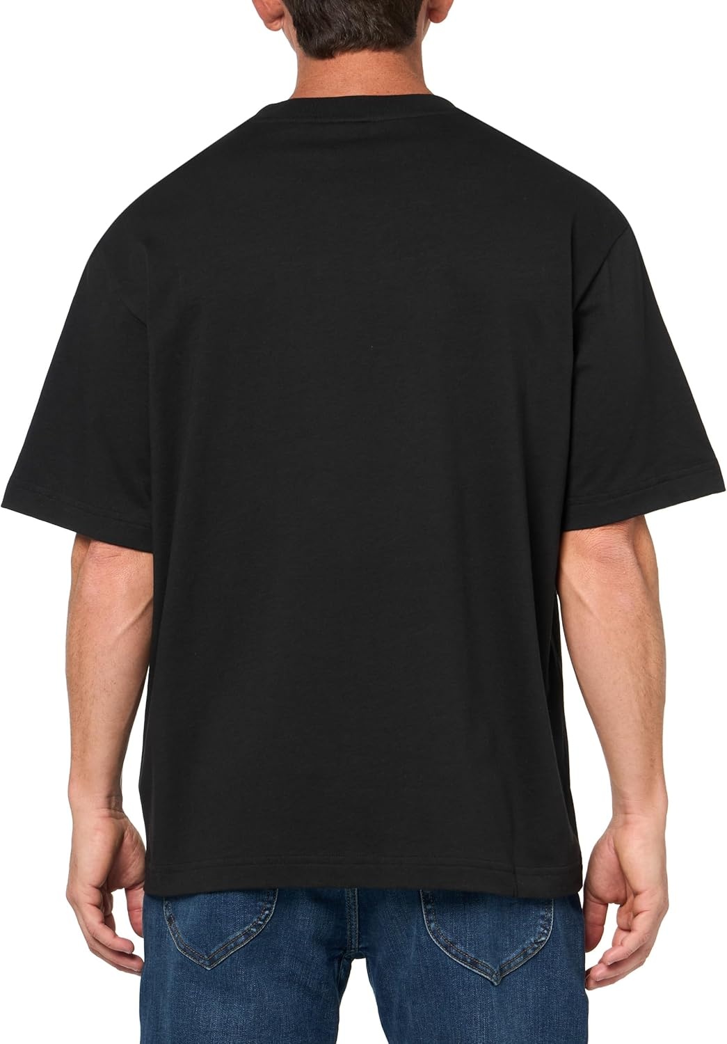 image:imageLacoste Mens Loose Fit Heavy Cotton Badge TShirtBlack