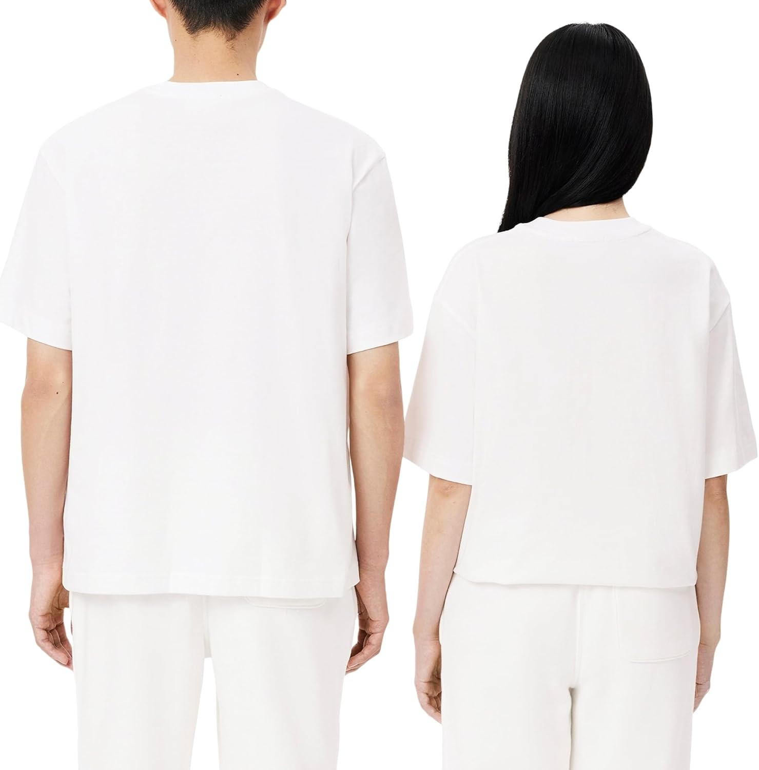 image:imageLacoste Mens Loose Fit Heavy Cotton Badge TShirtWhite