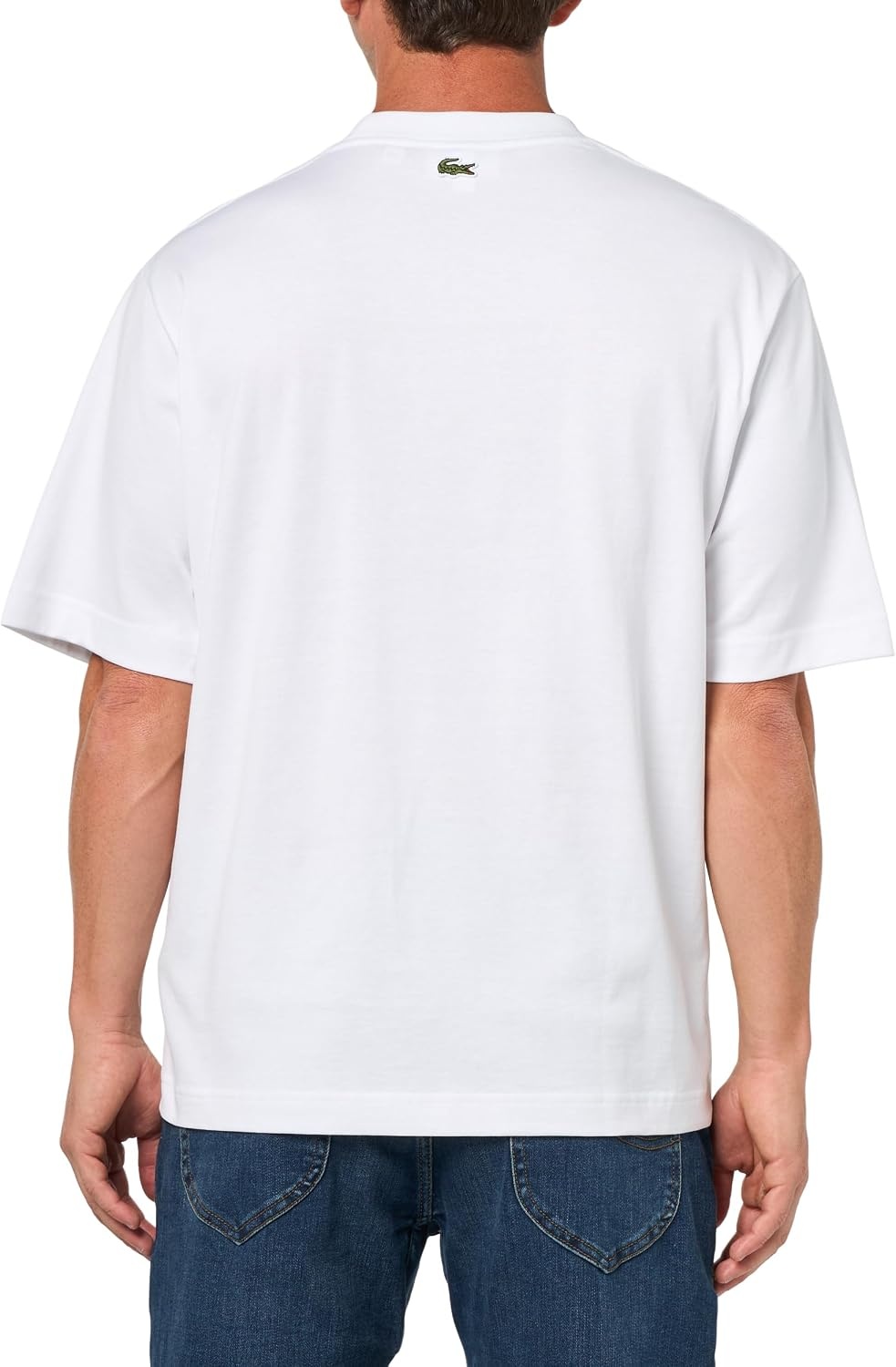 image:imageLacoste Mens Loose Fit Thick Jersey TShirtWhite