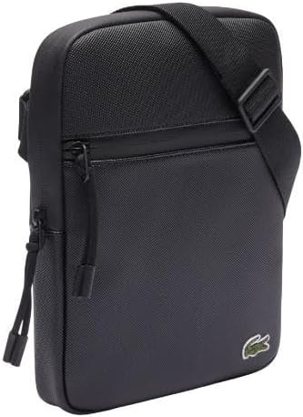 image:imageLacoste Mens Medium LCST Zippered Petit Piqu Crossover BagBlack