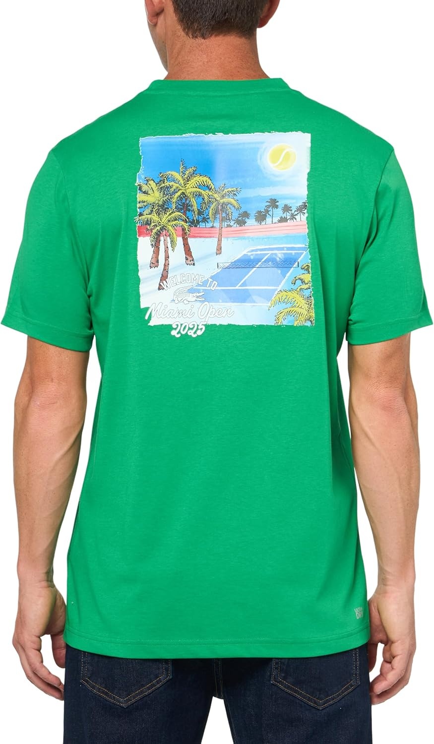 image:imageLacoste Mens Miami Open Edition TShirtCalathea Green