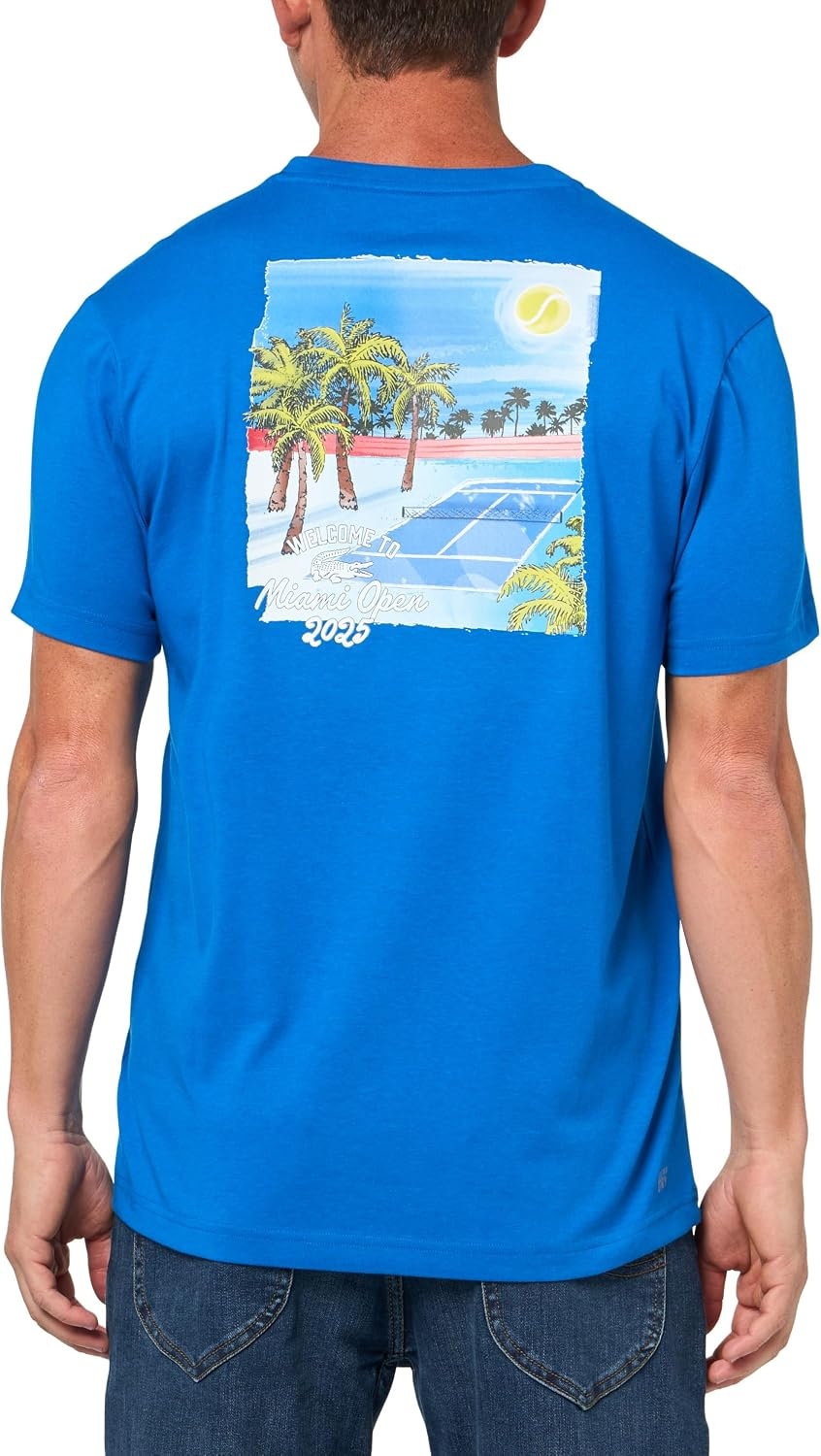 image:imageLacoste Mens Miami Open Edition TShirtGipsy Blue