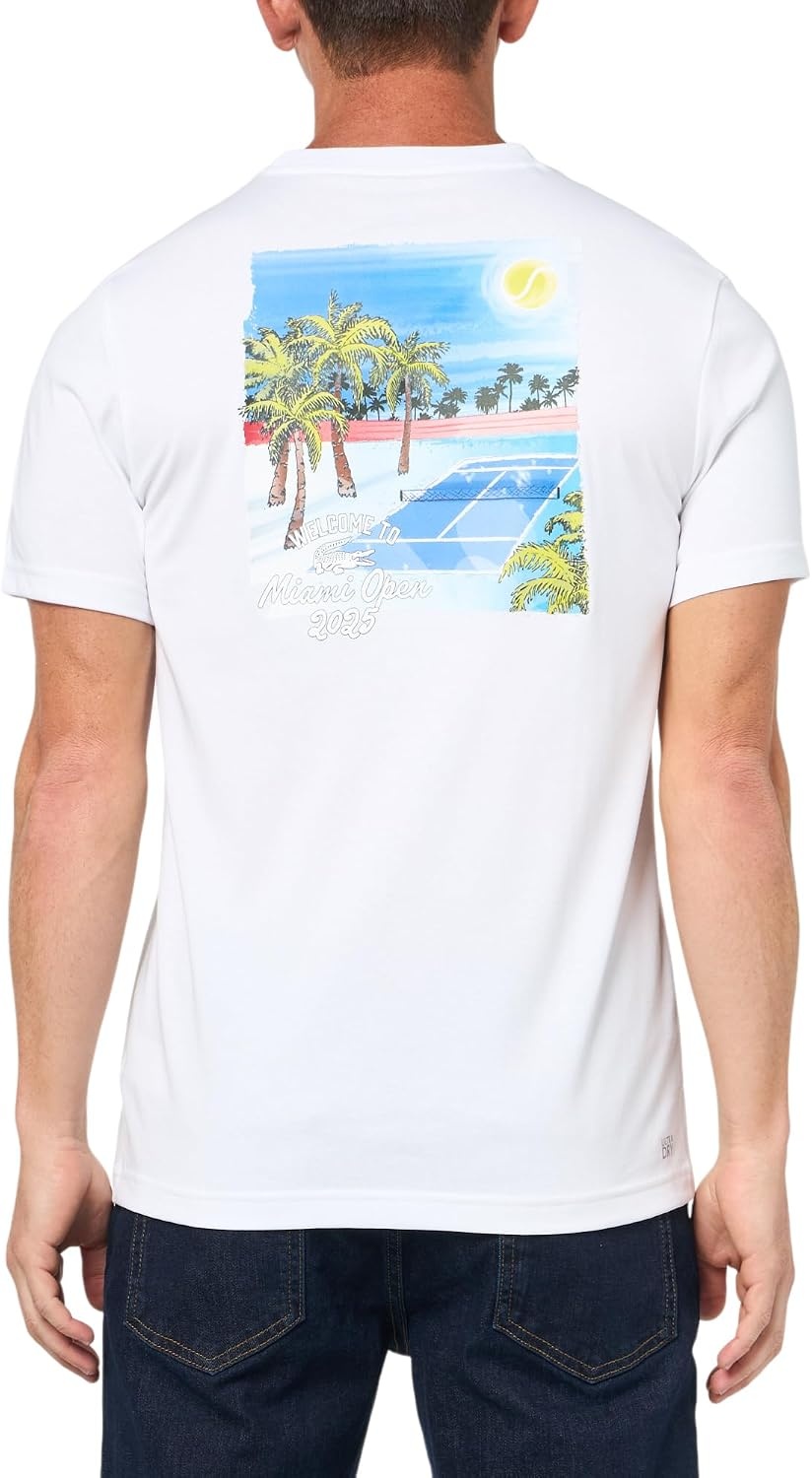 image:imageLacoste Mens Miami Open Edition TShirtWhite