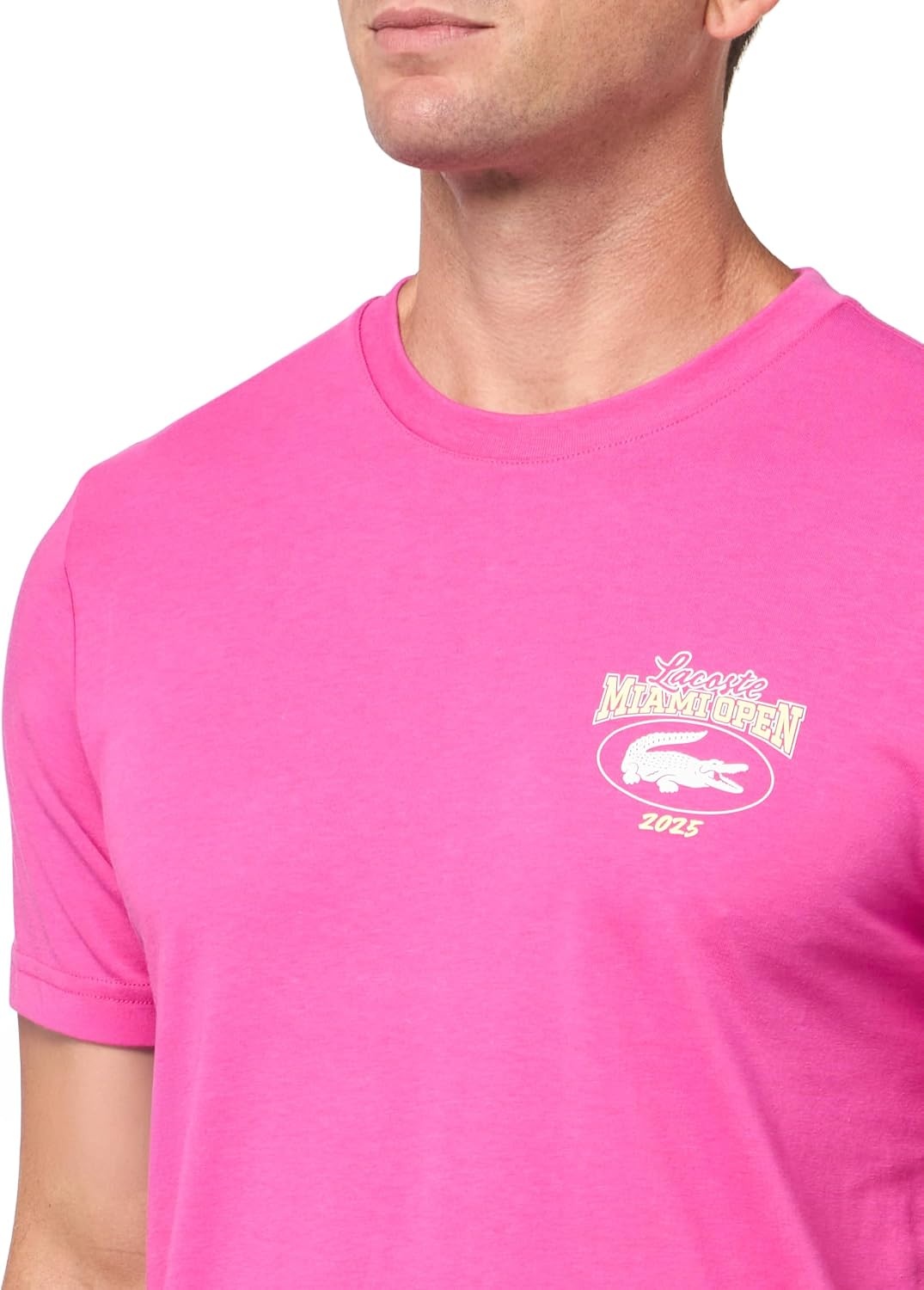 image:imageLacoste Mens Miami Open Ultra Dry Jersey TShirtMalva