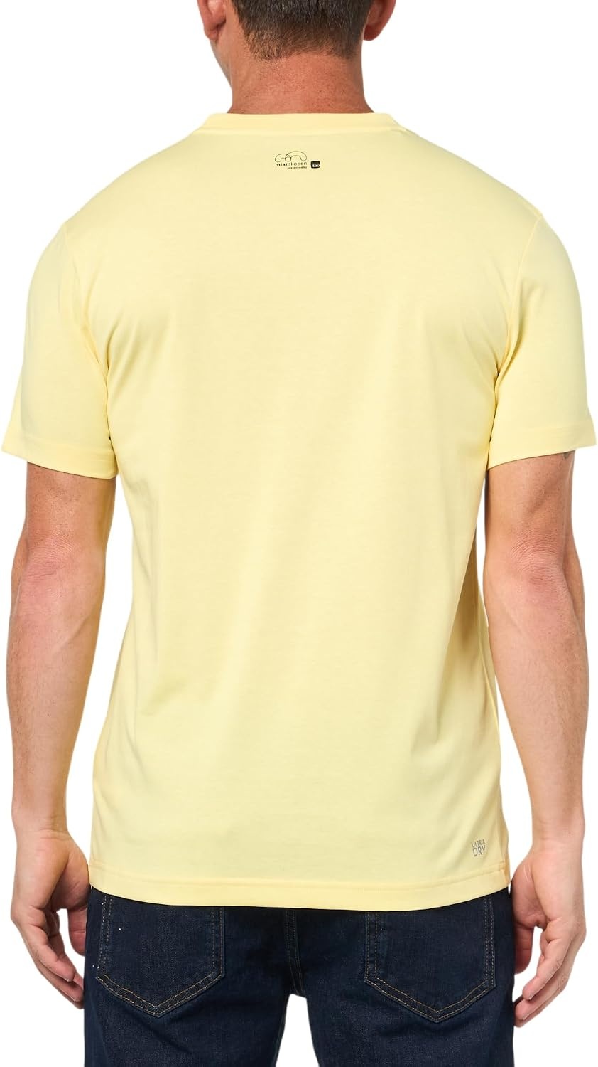 image:imageLacoste Mens Miami Open Ultra Dry Jersey TShirtYellow