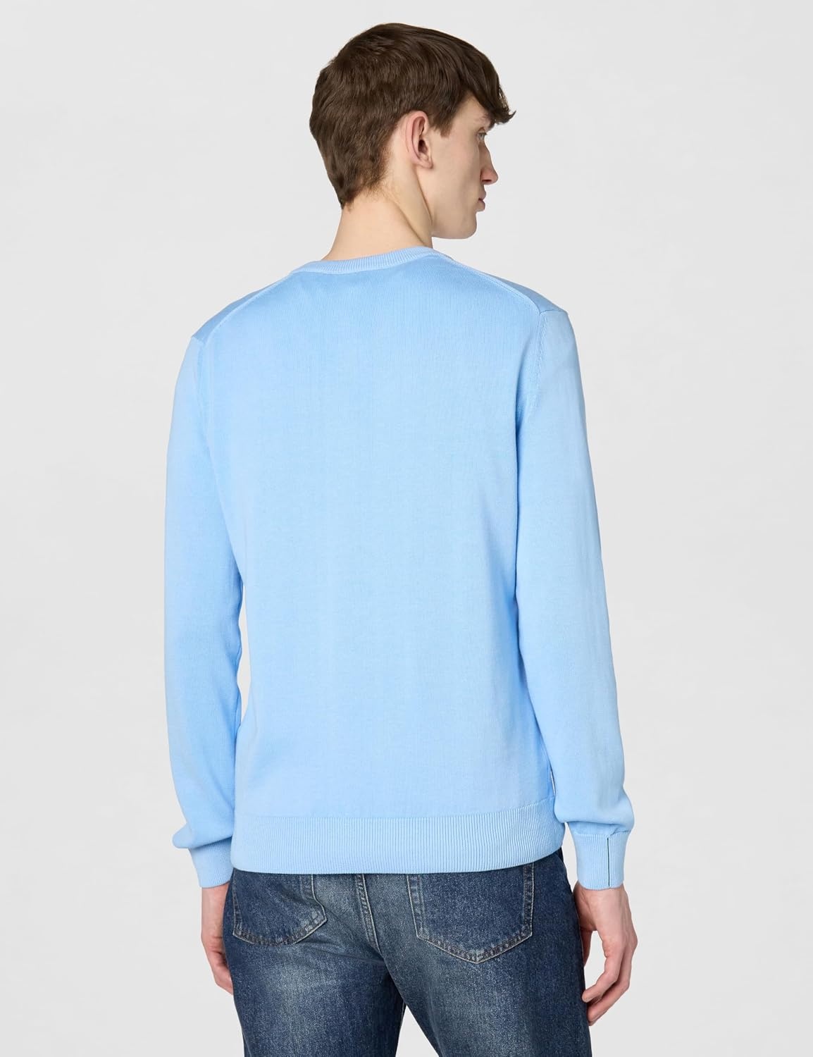 image:imageLacoste Mens Monochrome Cotton Vneck SweaterOverview