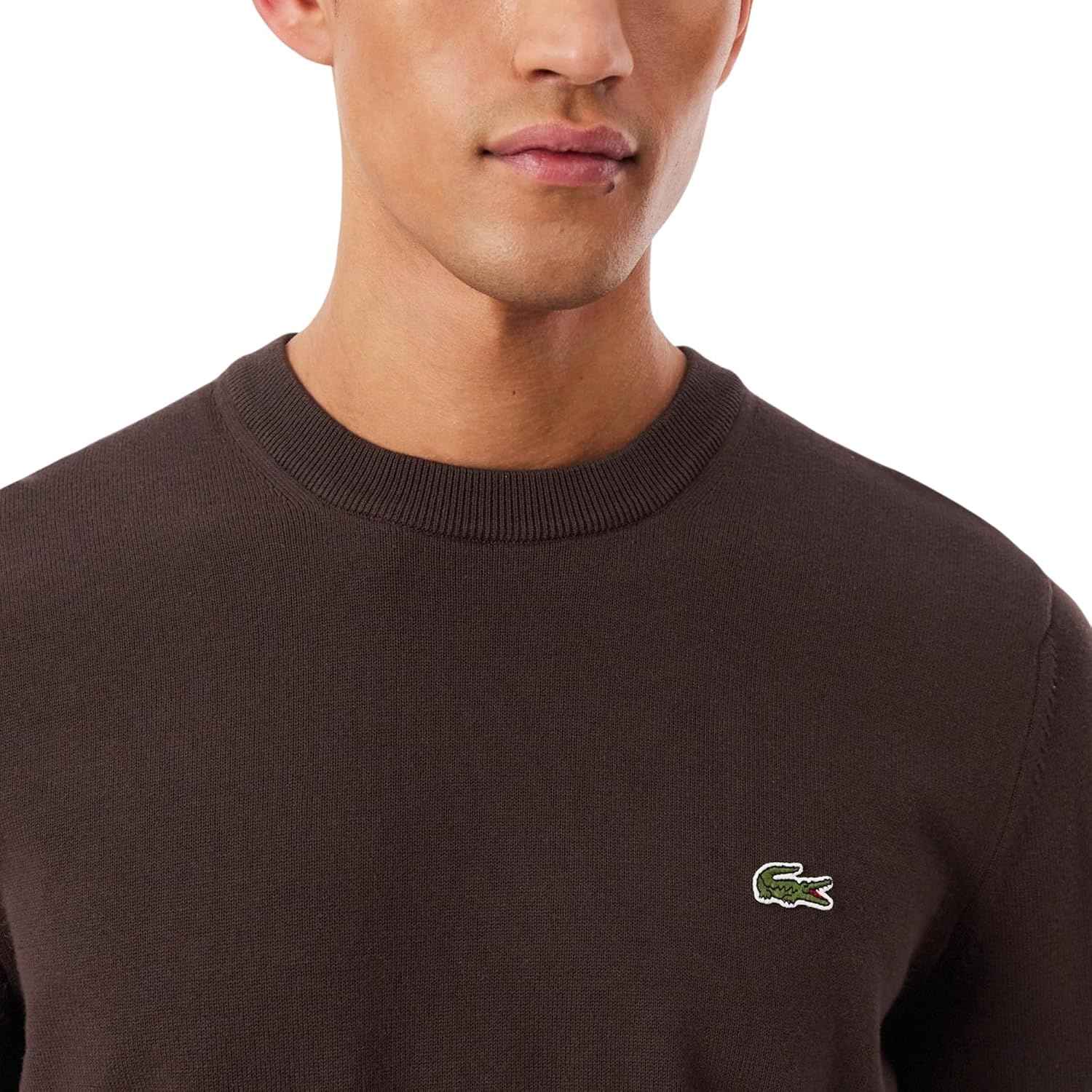image:imageLacoste Mens Monochrome Crew Neck Cotton SweaterBuffalo