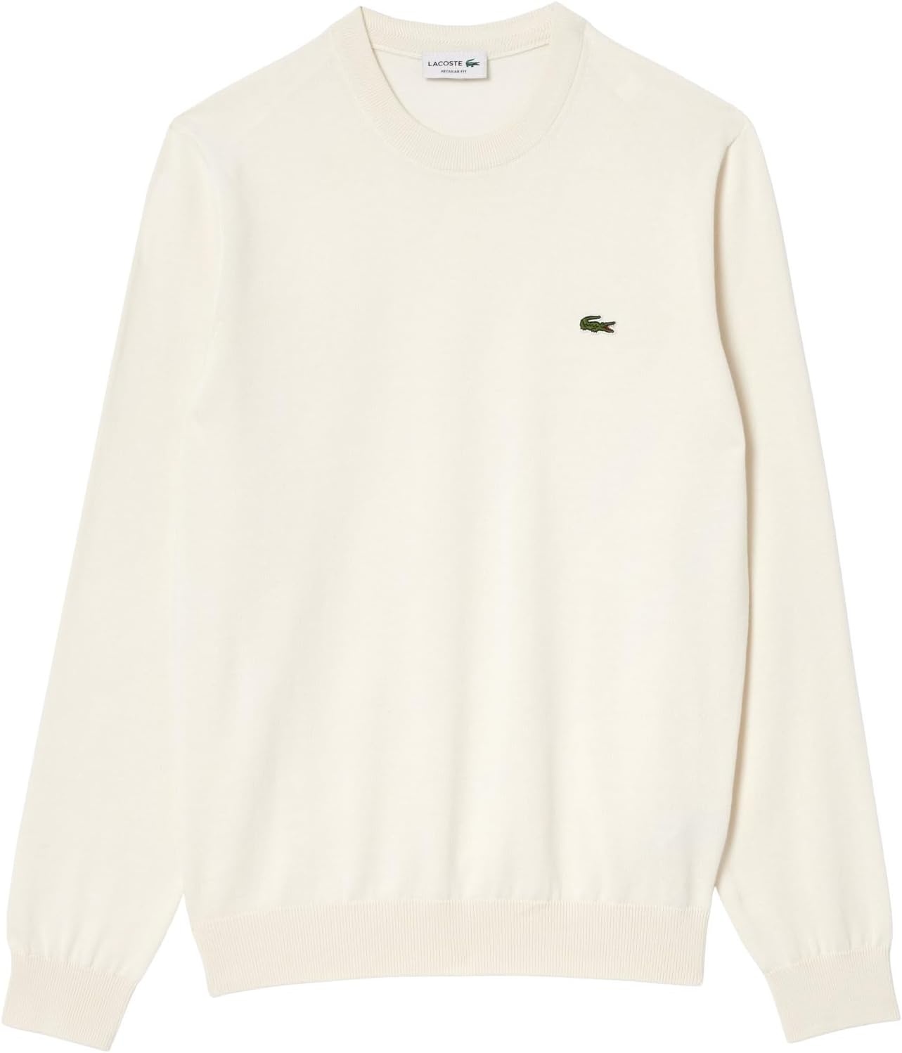 image:imageLacoste Mens Monochrome Crew Neck Cotton SweaterFlour