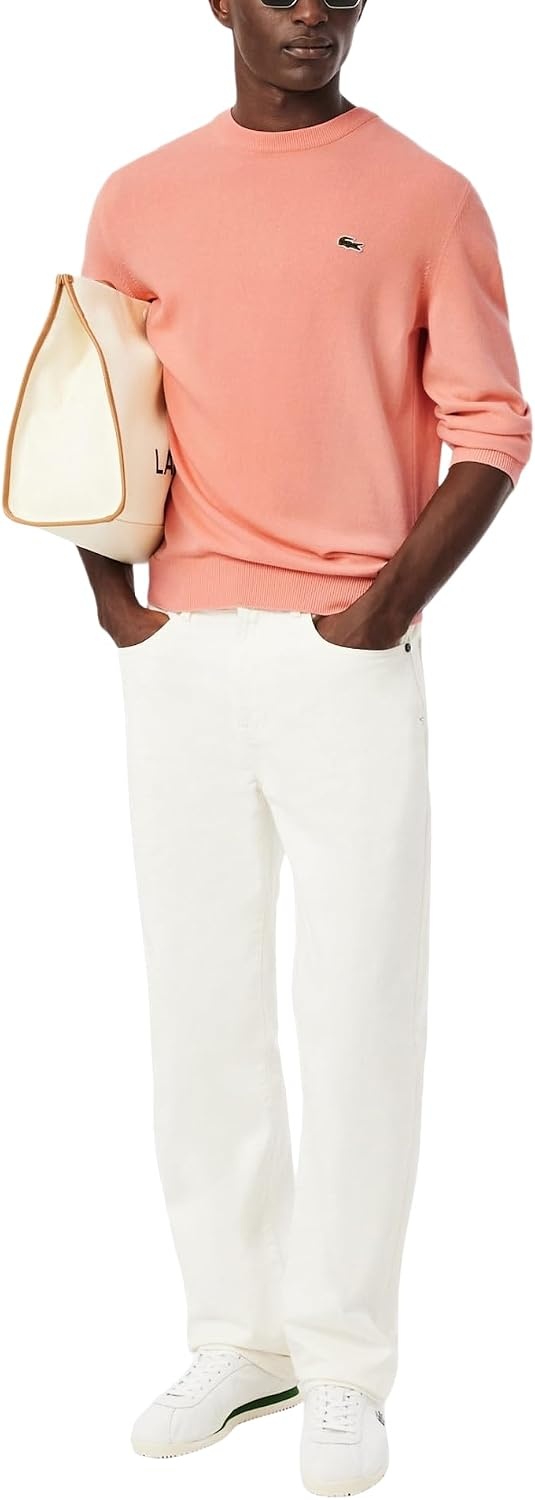 image:imageLacoste Mens Monochrome Crew Neck Cotton SweaterMiami