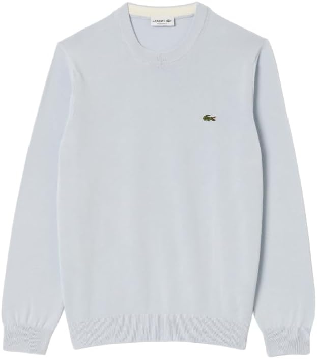 image:imageLacoste Mens Monochrome Crew Neck Cotton SweaterPhoenix Blue
