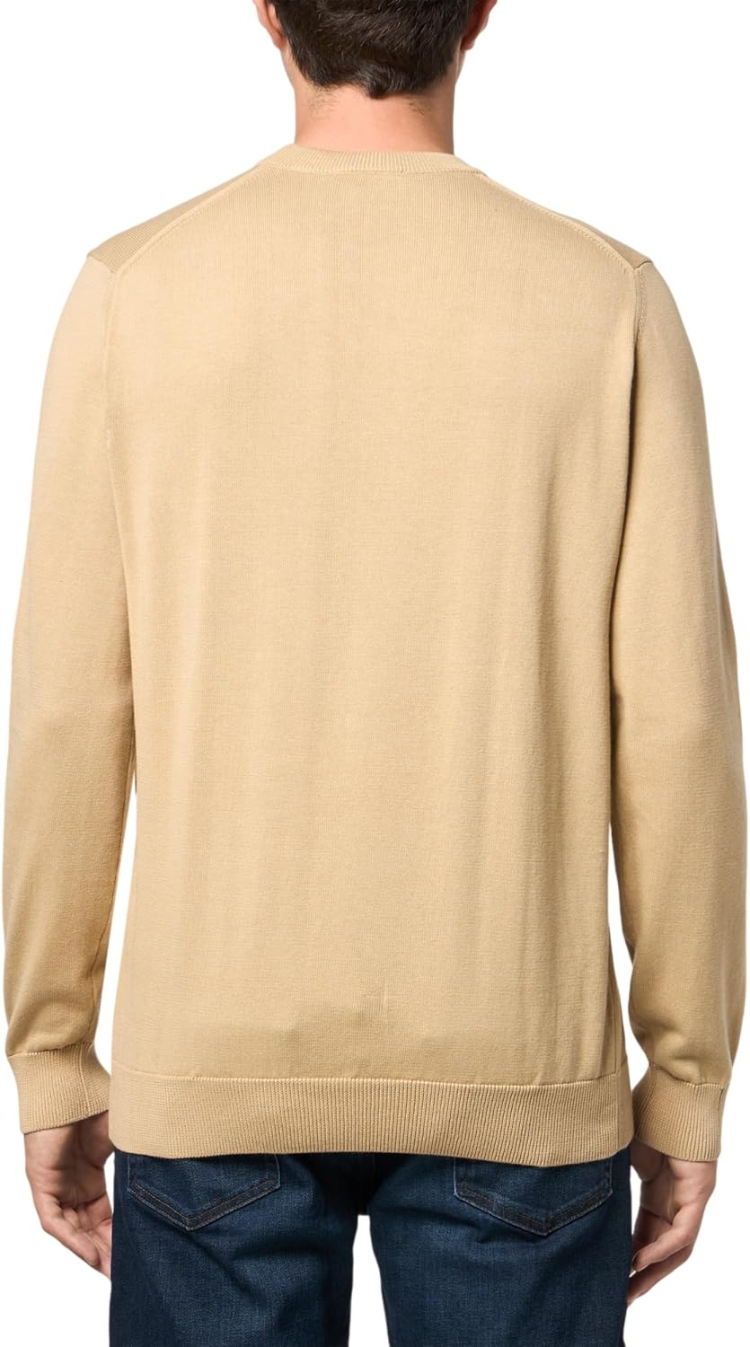 image:imageLacoste Mens Monochrome Crew Neck Cotton SweaterViennese
