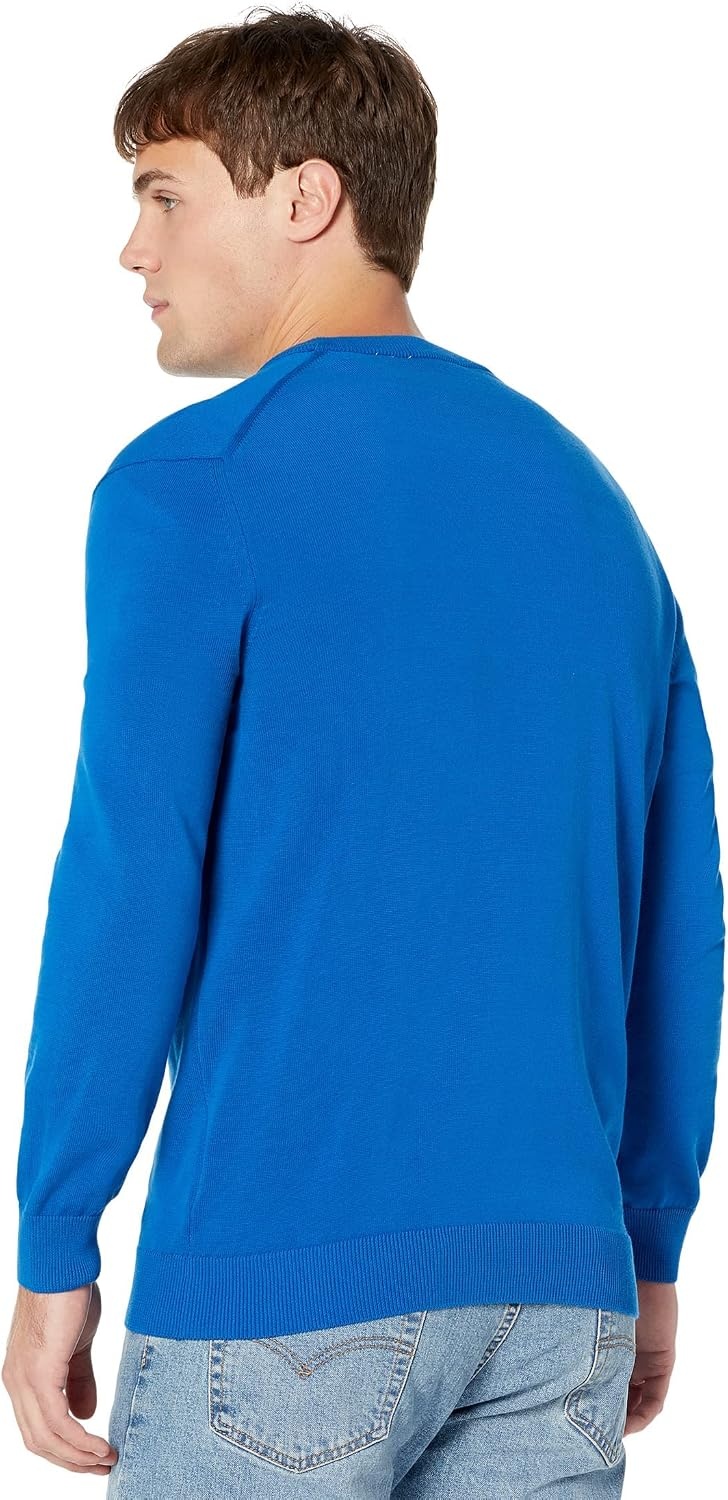 image:imageLacoste Mens Monochrome Crew Neck Cotton SweaterYellow