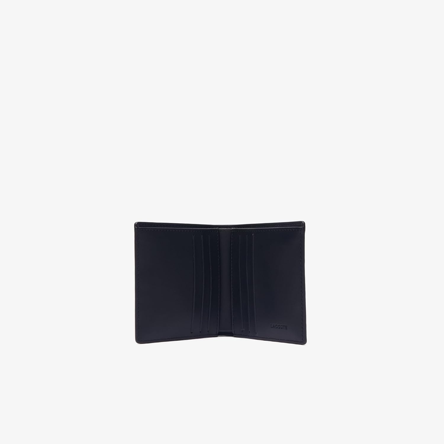 image:imageLacoste Mens Monogram Compact Leather Billfold Black One SizeBlack