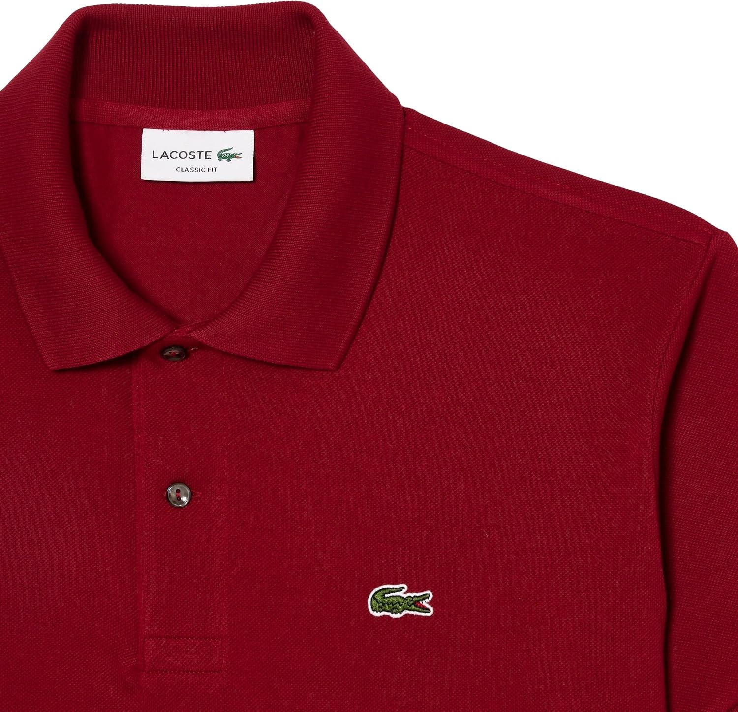 image:imageLacoste Mens Original Cotton Pique PoloBordeaux