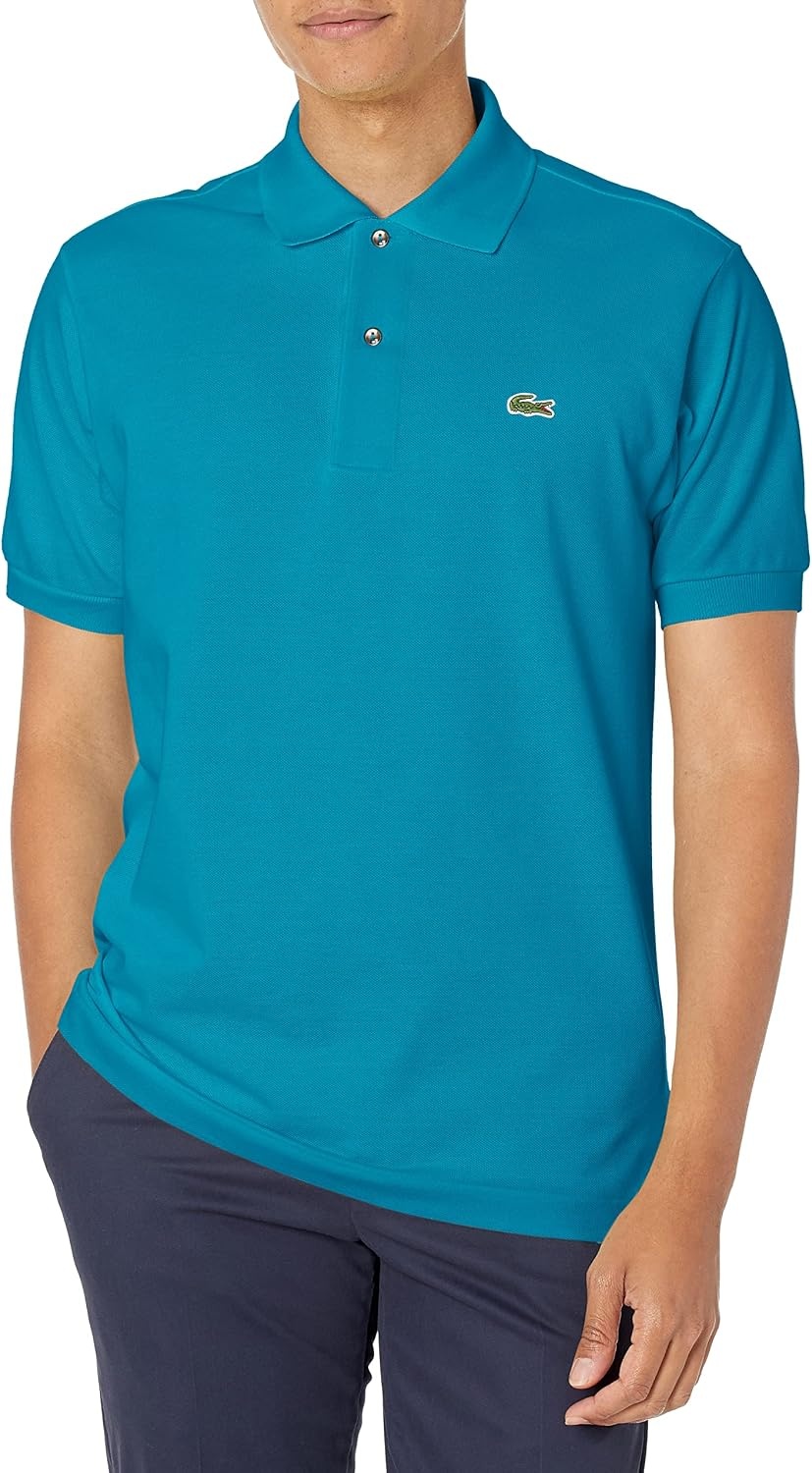 image:imageLacoste Mens Original Cotton Pique PoloGange Blue