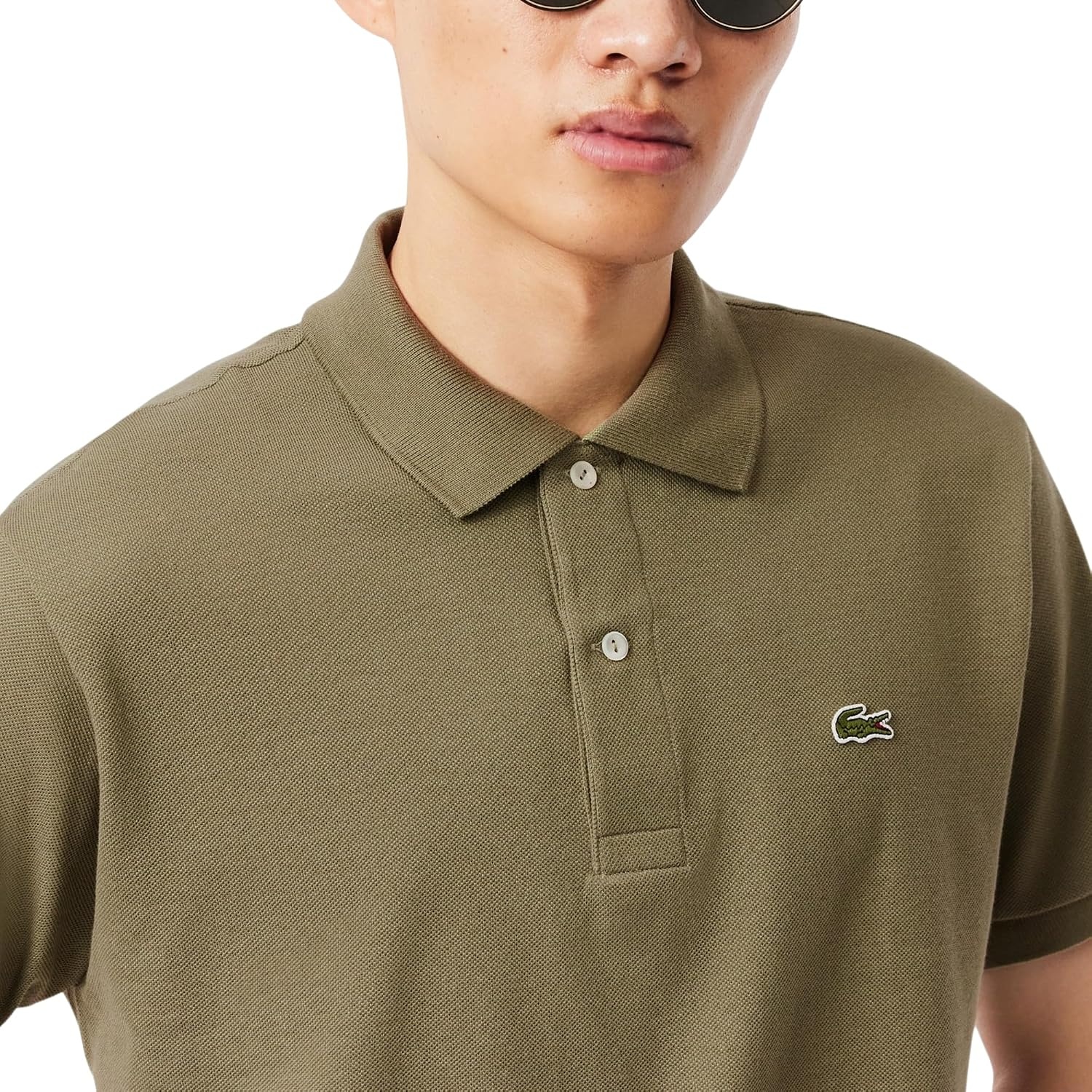 image:imageLacoste Mens Original Cotton Pique PoloKhaki