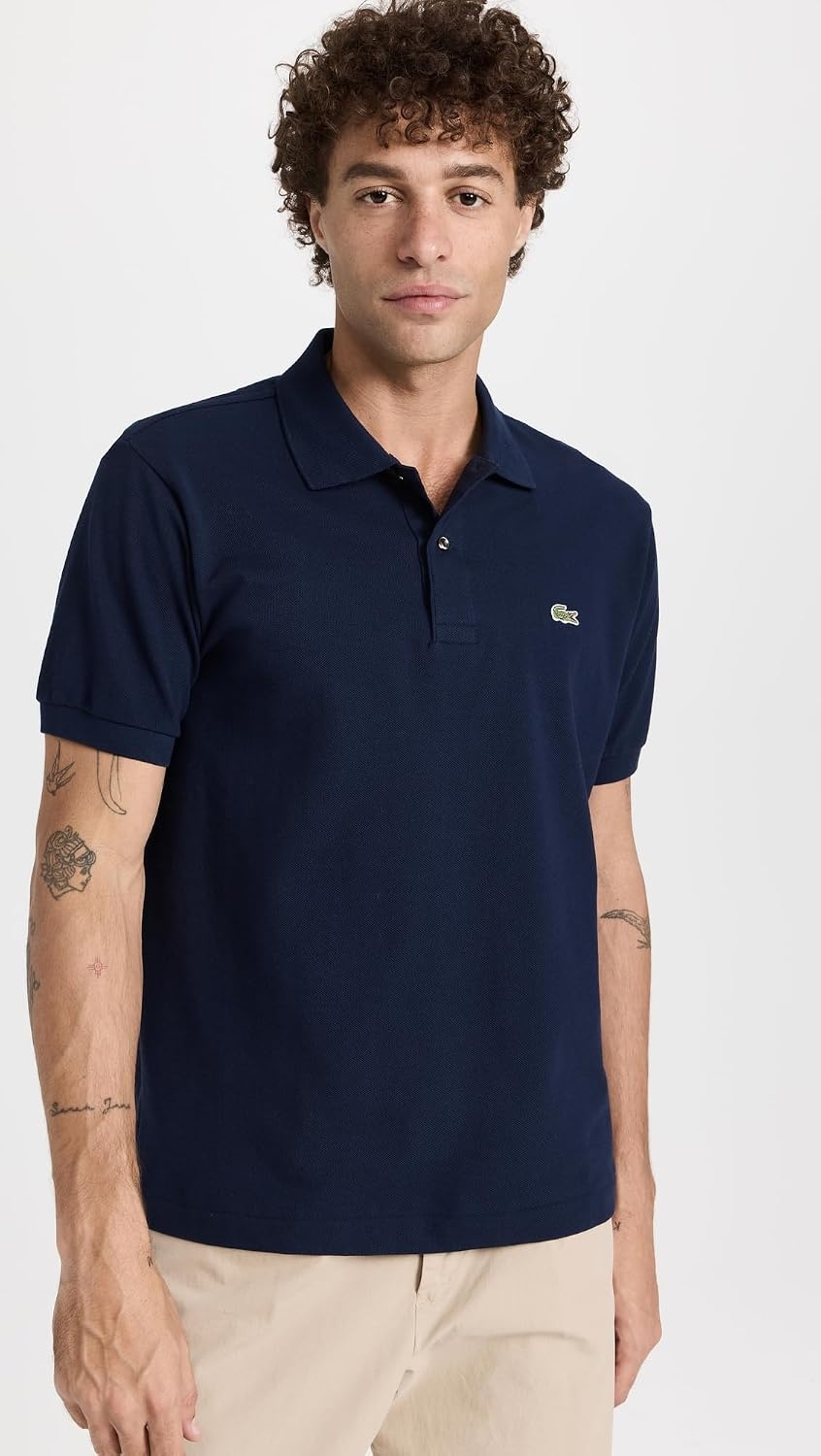 image:imageLacoste Mens Original Cotton Pique PoloMarine