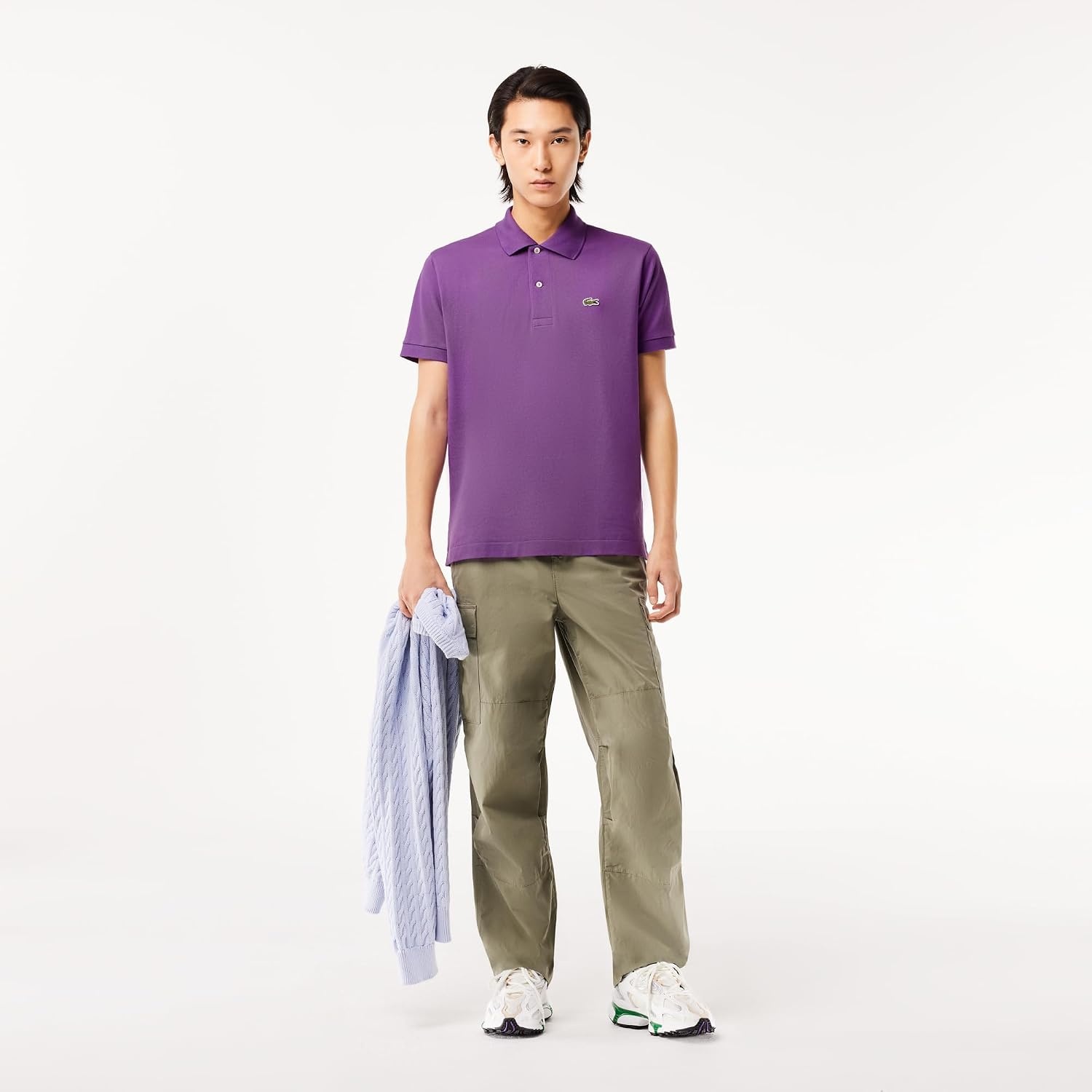 image:imageLacoste Mens Original Cotton Pique PoloMauveglow