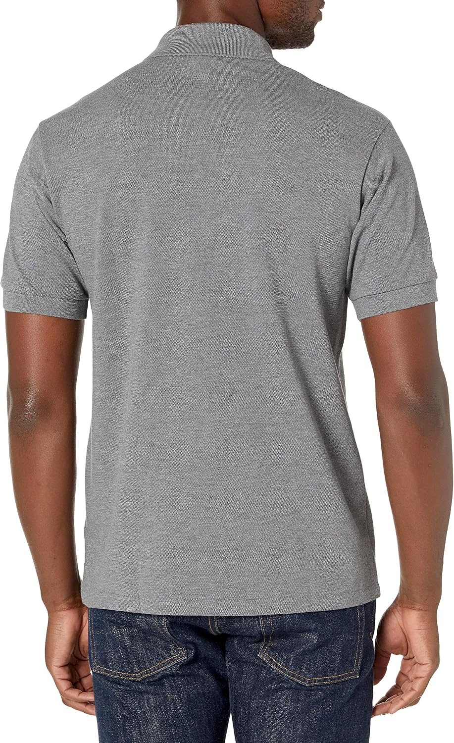 image:imageLacoste Mens Original L1212 Heathered Petit Piqu Cotton Polo Shirt Heather Lead 3XLarge