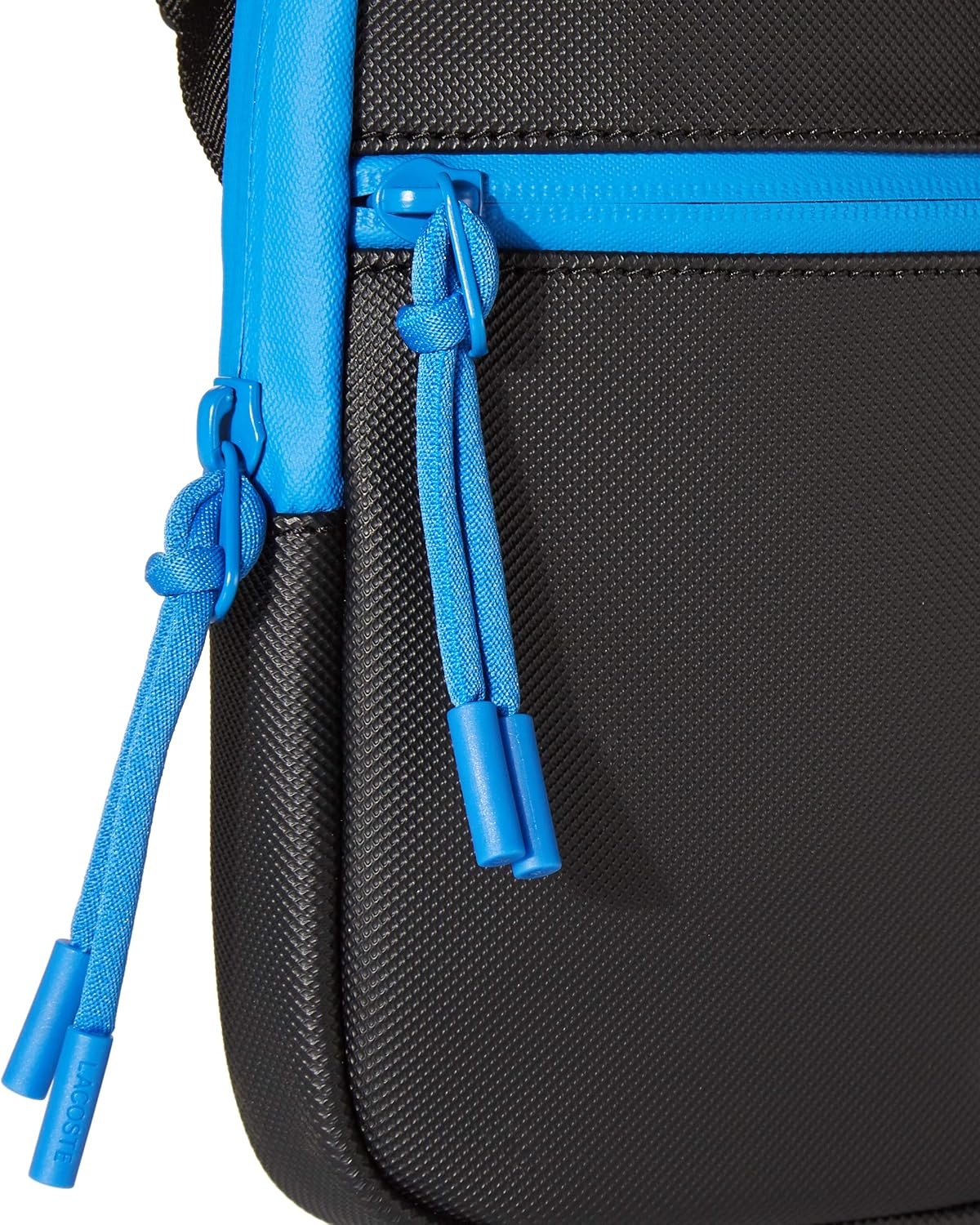 image:imageLacoste Mens PVC Flat Crossover BagBlackUltraMidnight BlueBlack