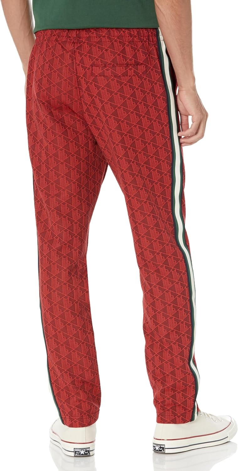 image:imageLacoste Mens Paris Monogram SweatpantsPinotRed