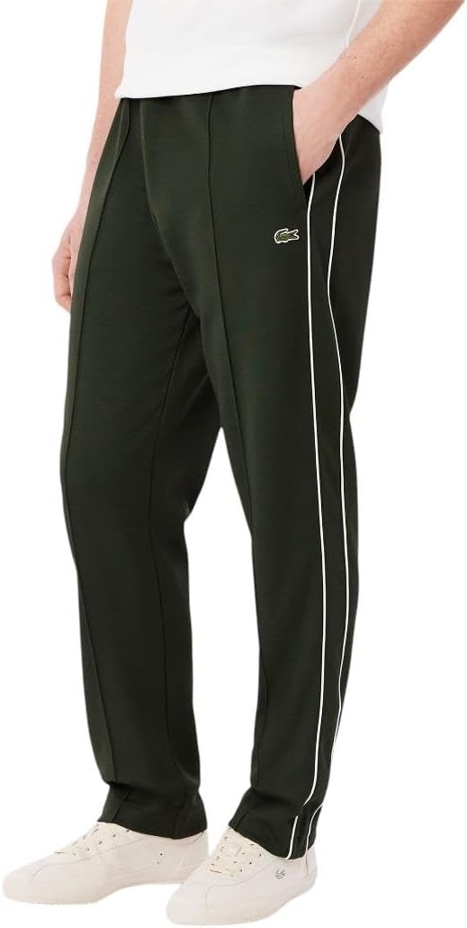 image:imageLacoste Mens Paris Piqu SweatpantsDark Army Green