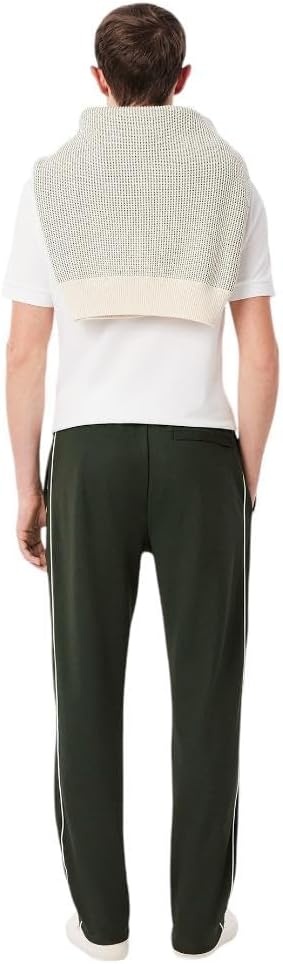 image:imageLacoste Mens Paris Piqu SweatpantsDark Army Green