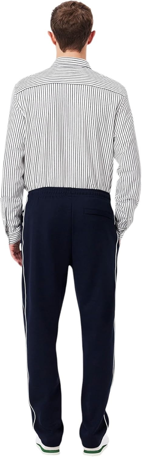 image:imageLacoste Mens Paris Piqu SweatpantsNavy Blue