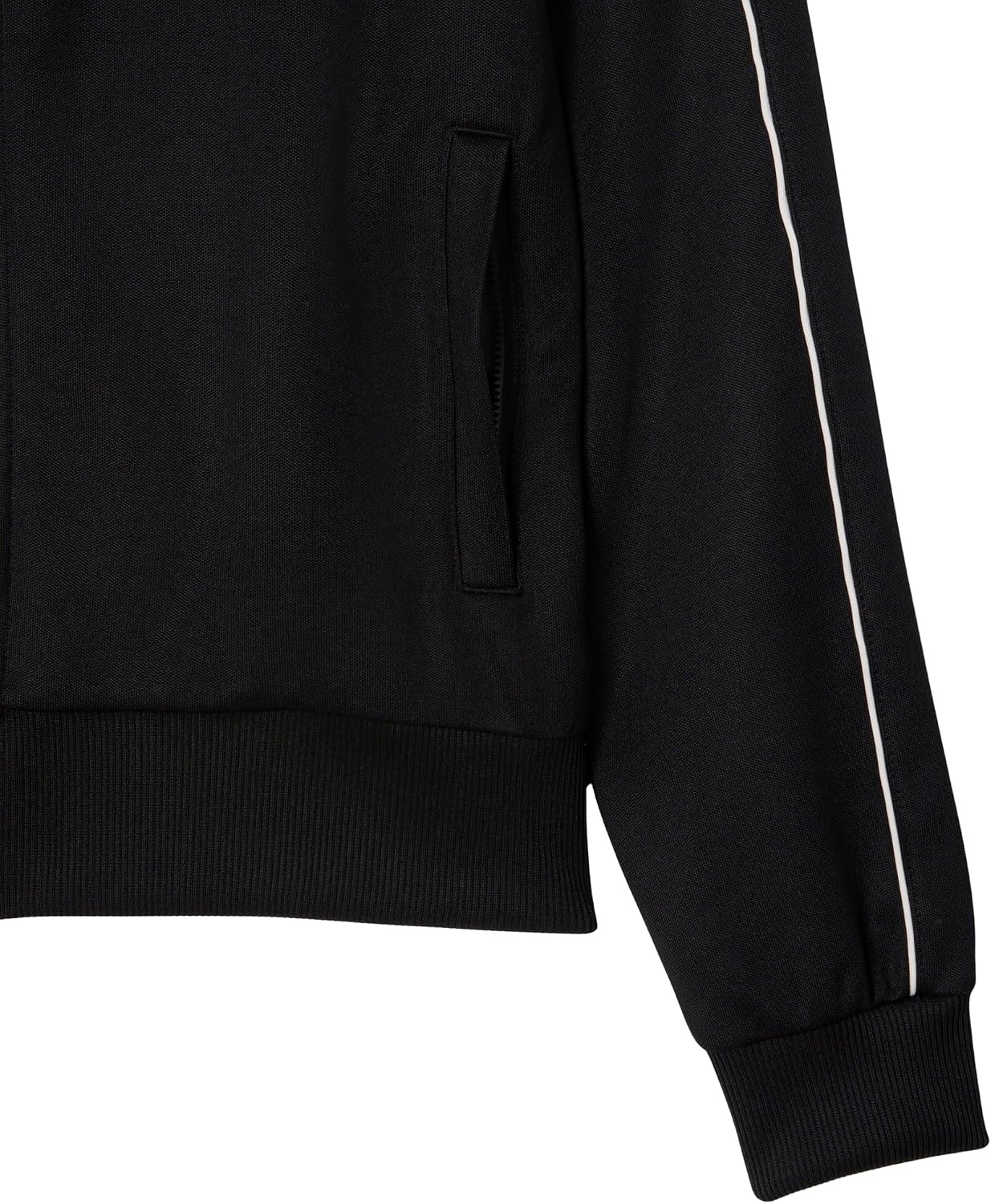 image:imageLacoste Mens Paris Piqu Zip Front Track JacketBlack