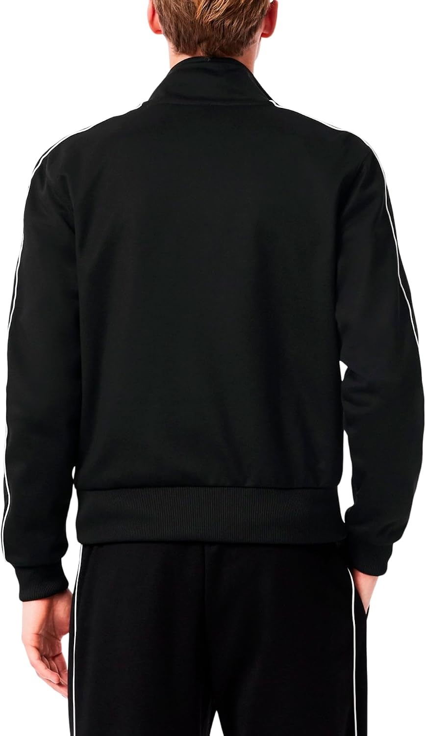 image:imageLacoste Mens Paris Piqu Zip Front Track JacketBlack