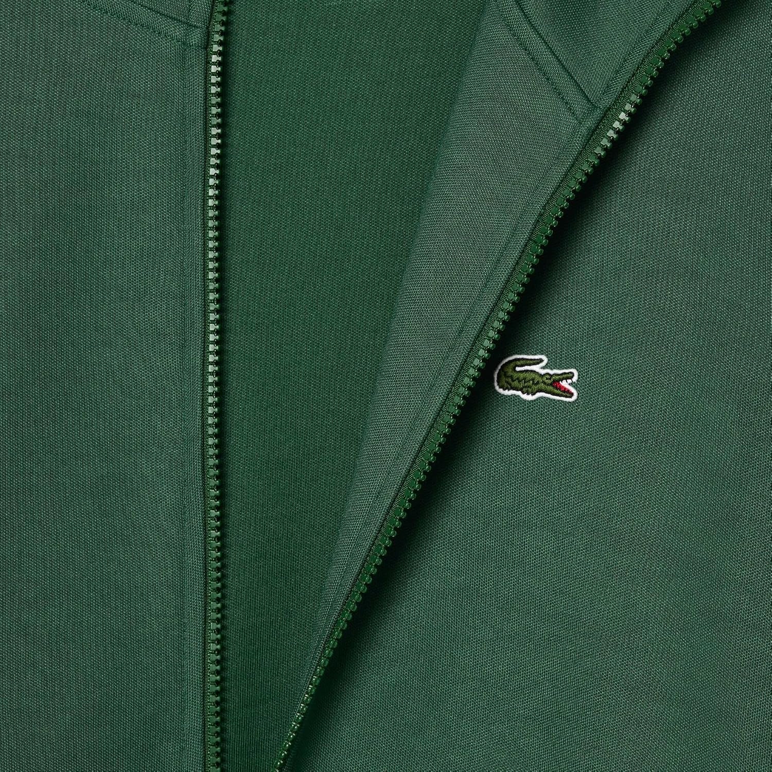 image:imageLacoste Mens Paris Piqu Zip Front Track JacketGreen