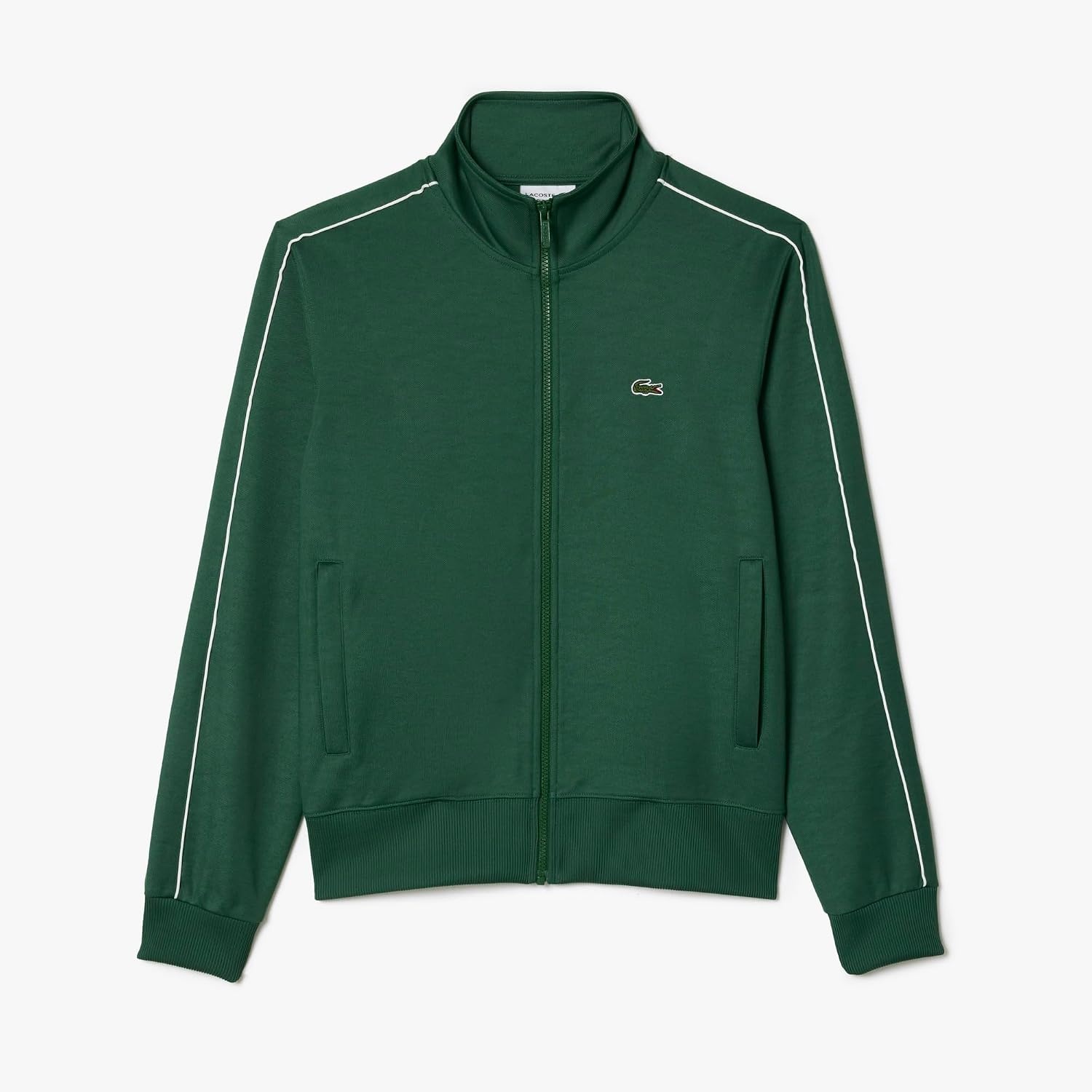 image:imageLacoste Mens Paris Piqu Zip Front Track JacketGreen