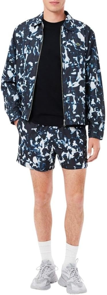 image:imageLacoste Mens Print Motif Jersey TShirtBlack