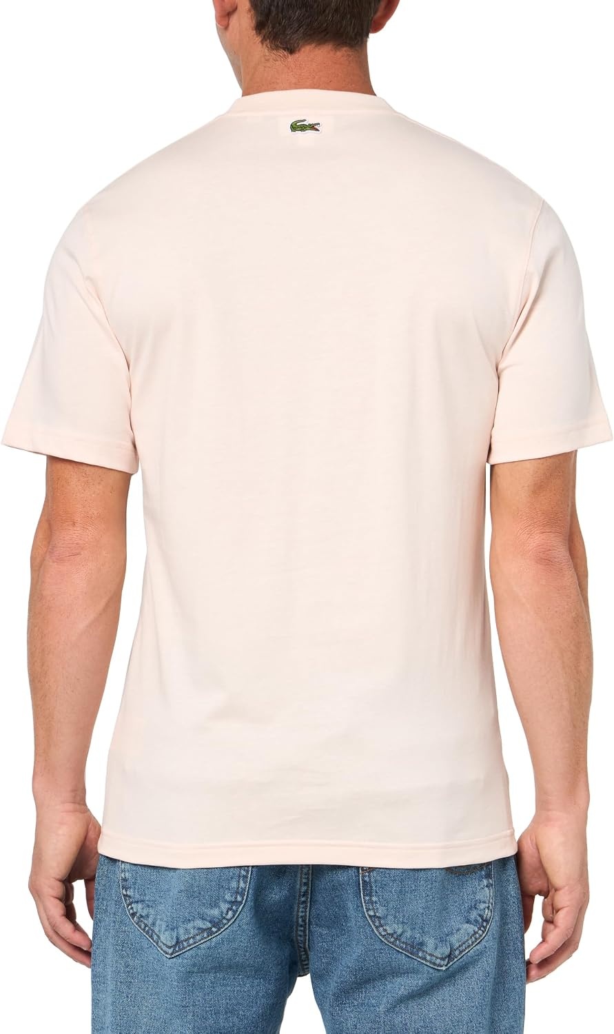 image:imageLacoste Mens Printed Cotton Jersey TShirtLight Beige Latte