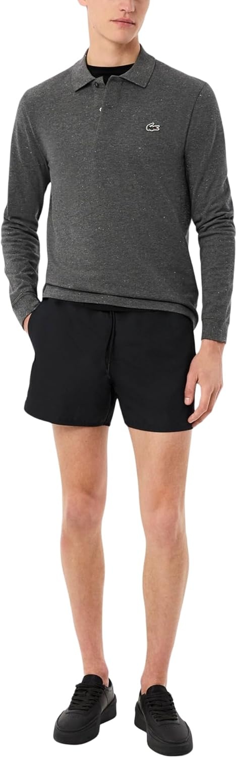 image:imageLacoste Mens QuickDry Swim Shorts 55BlackGreen