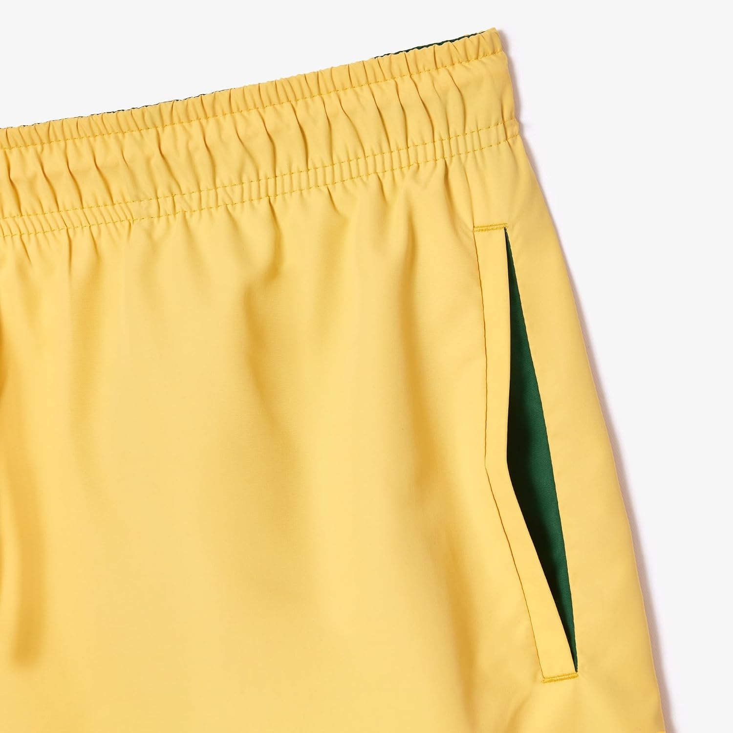 image:imageLacoste Mens QuickDry Swim Shorts 55CornsilkGreen